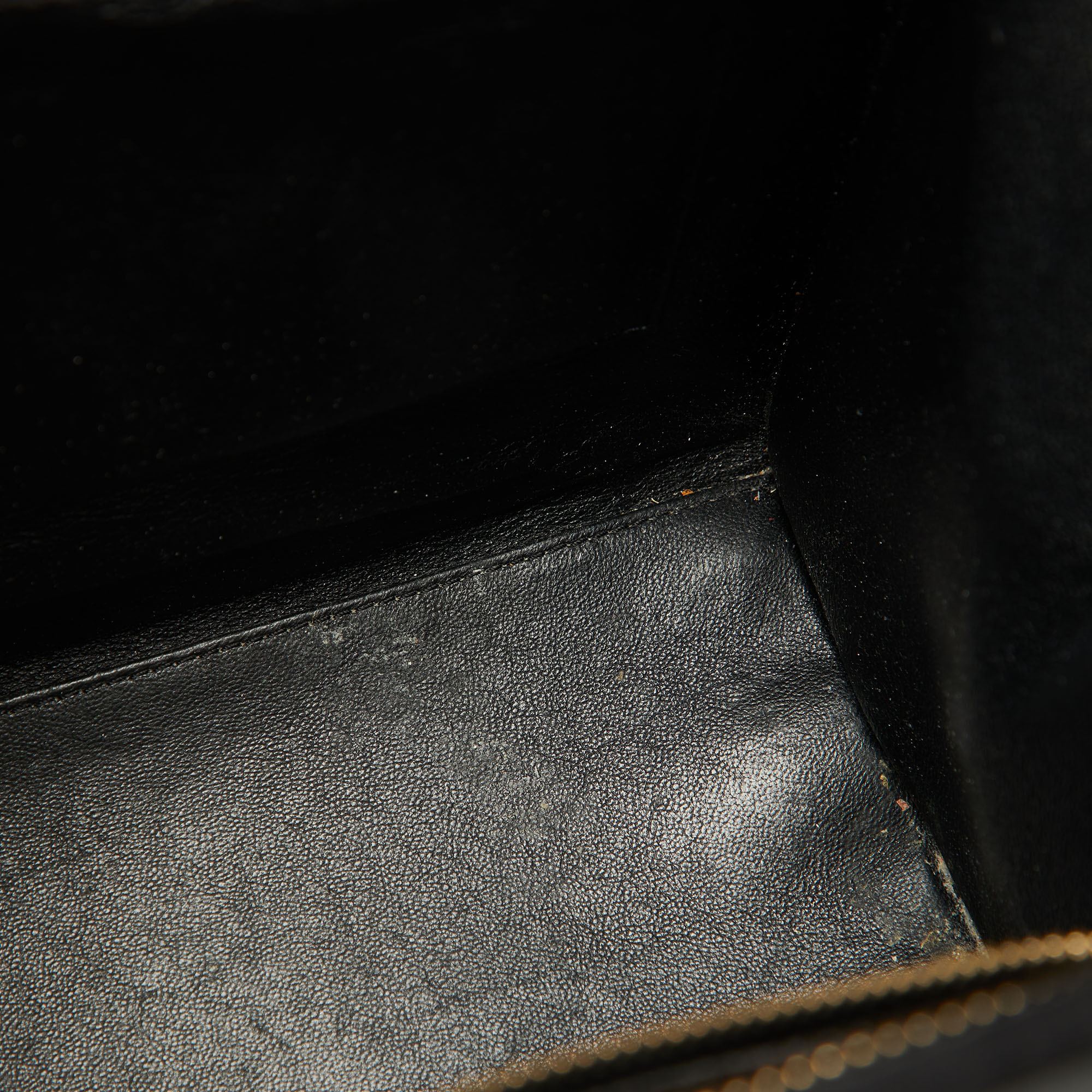 Celine Tri Color Lizard Leather and Suede Micro Luggage Tote 