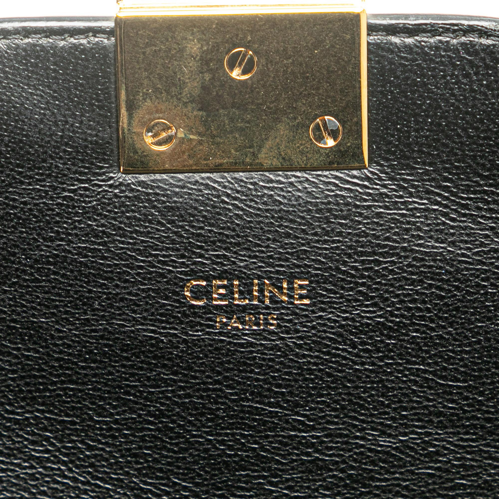 Celine Black Medium Leather C Bag 