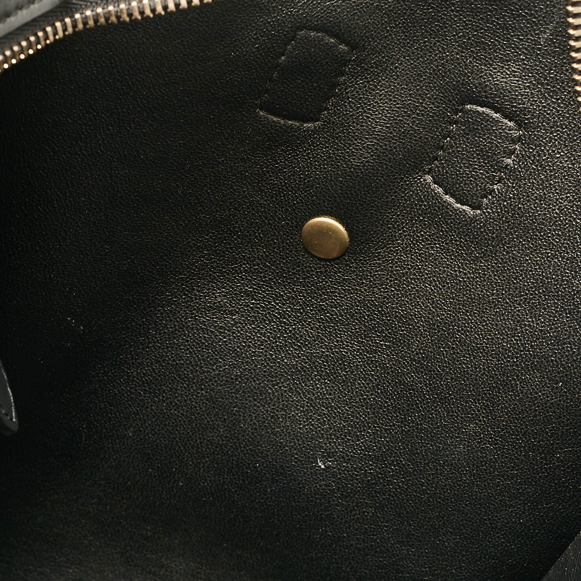 Celine Tricolor Leather and Suede Mini Luggage Tote 