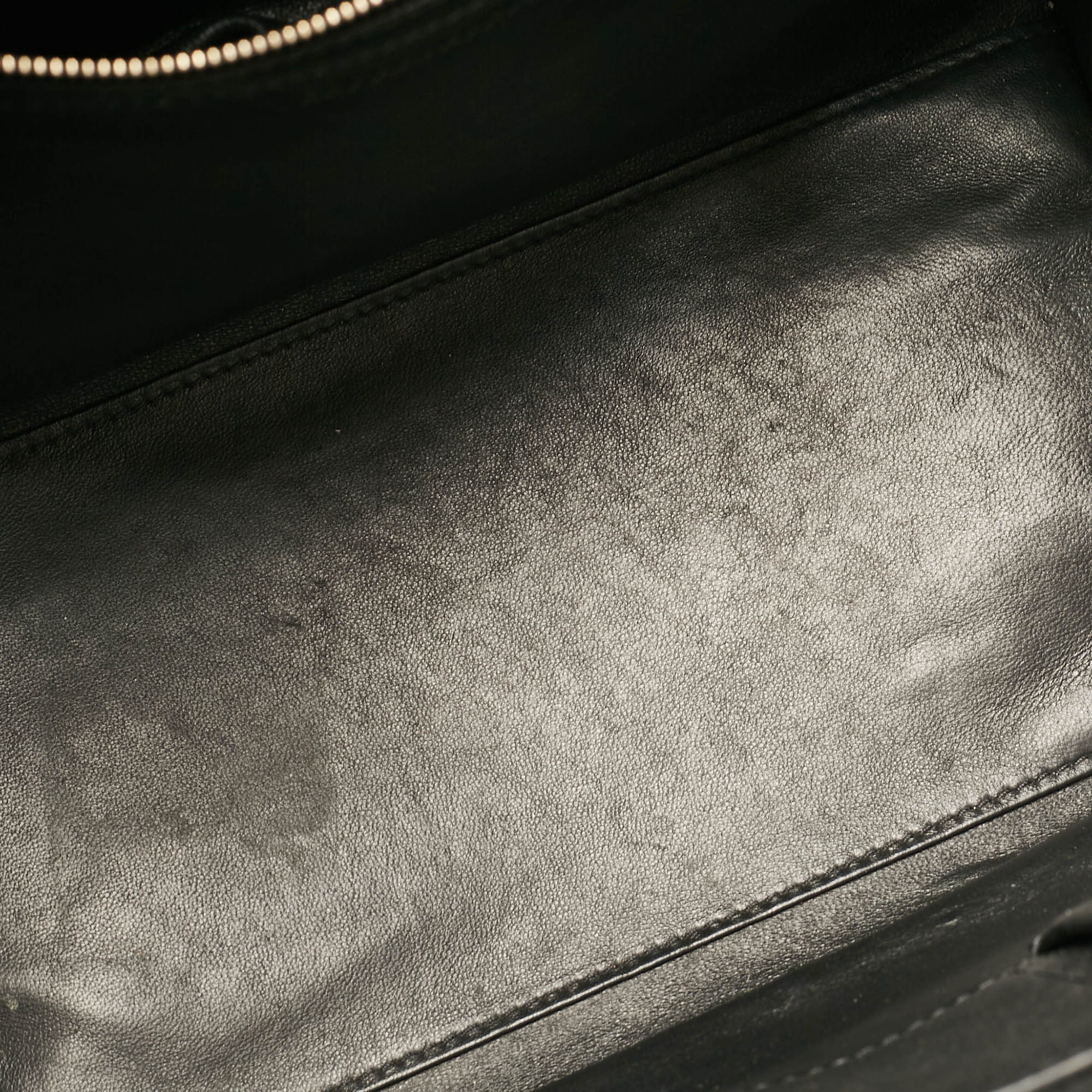 Celine Tricolor Leather and Suede Mini Luggage Tote 