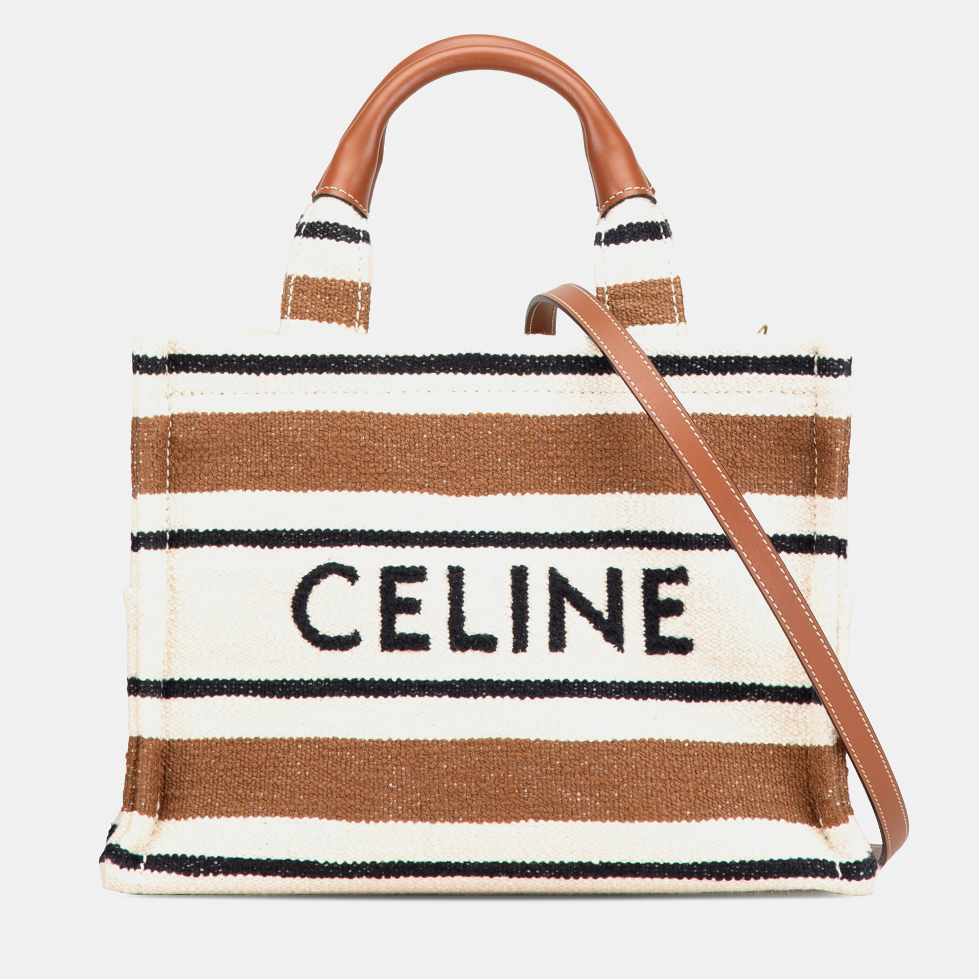 

Celine Brown Small Cabas Thais Satchel Bag