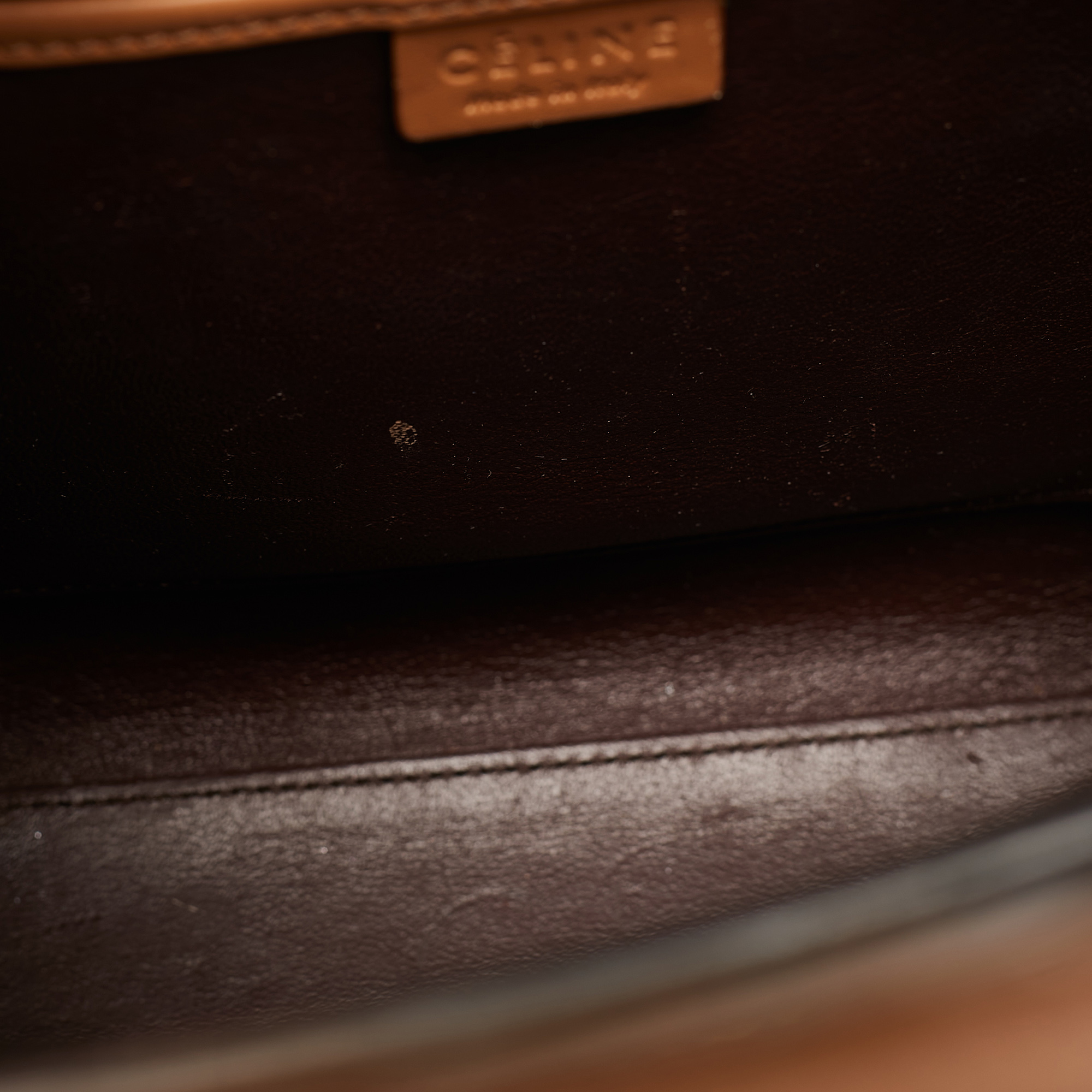 Celine Tricolor Leather Nano Luggage Tote 