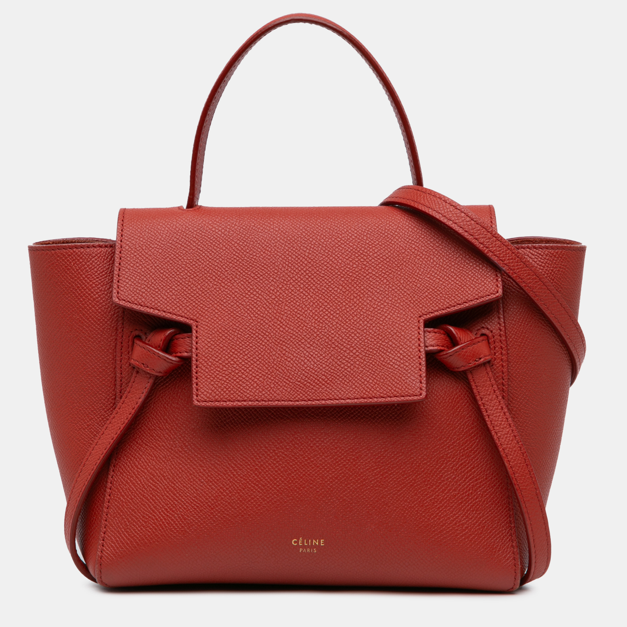 

Celine Red Nano Leather Belt Bag