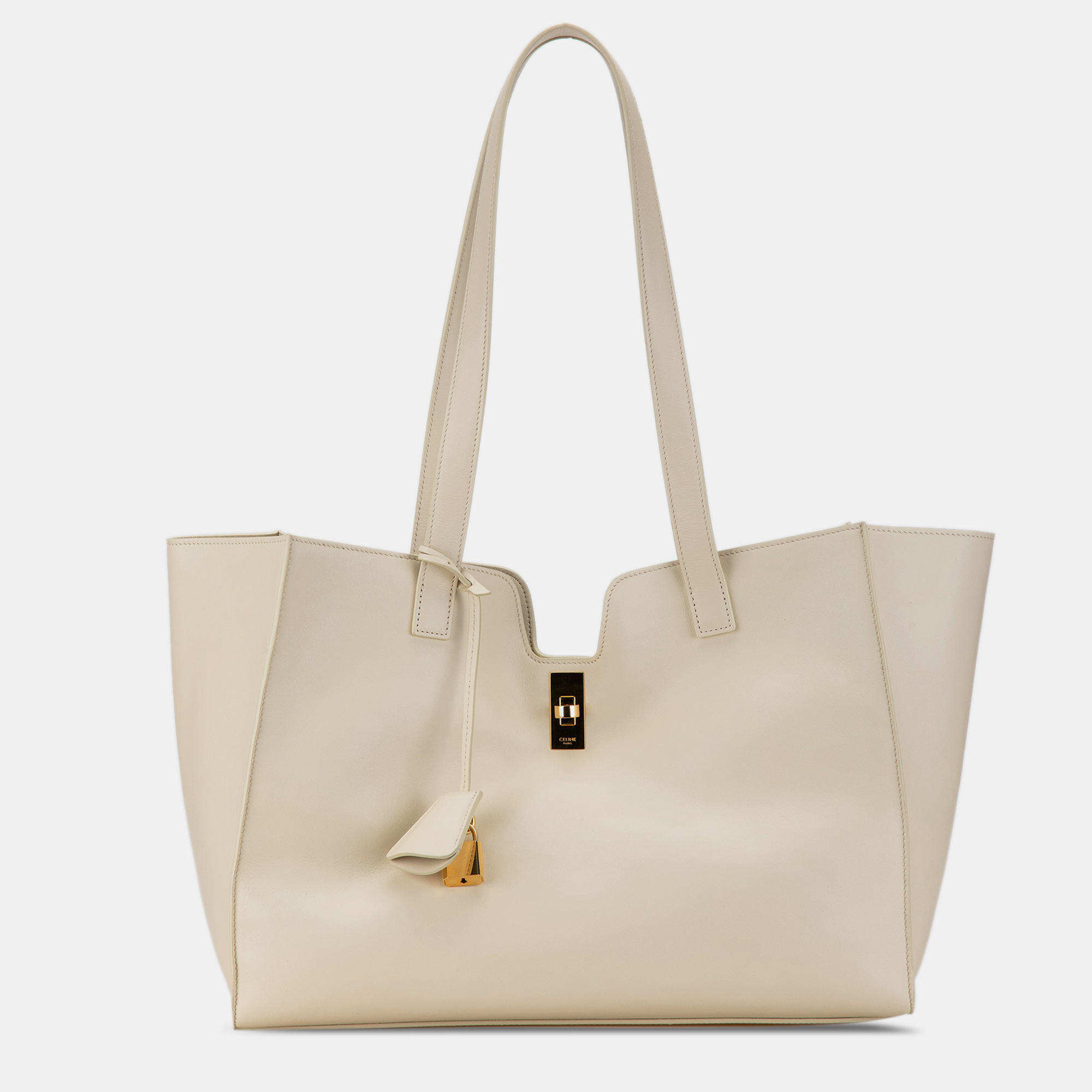 

Celine White Smooth Calfskin Soft 16 Cabas Bag