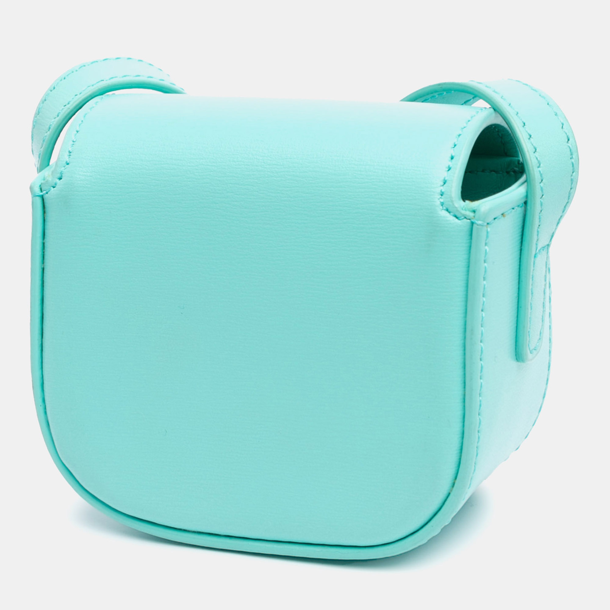 Celine Blue Mini Calfskin Triomphe Crossbody 