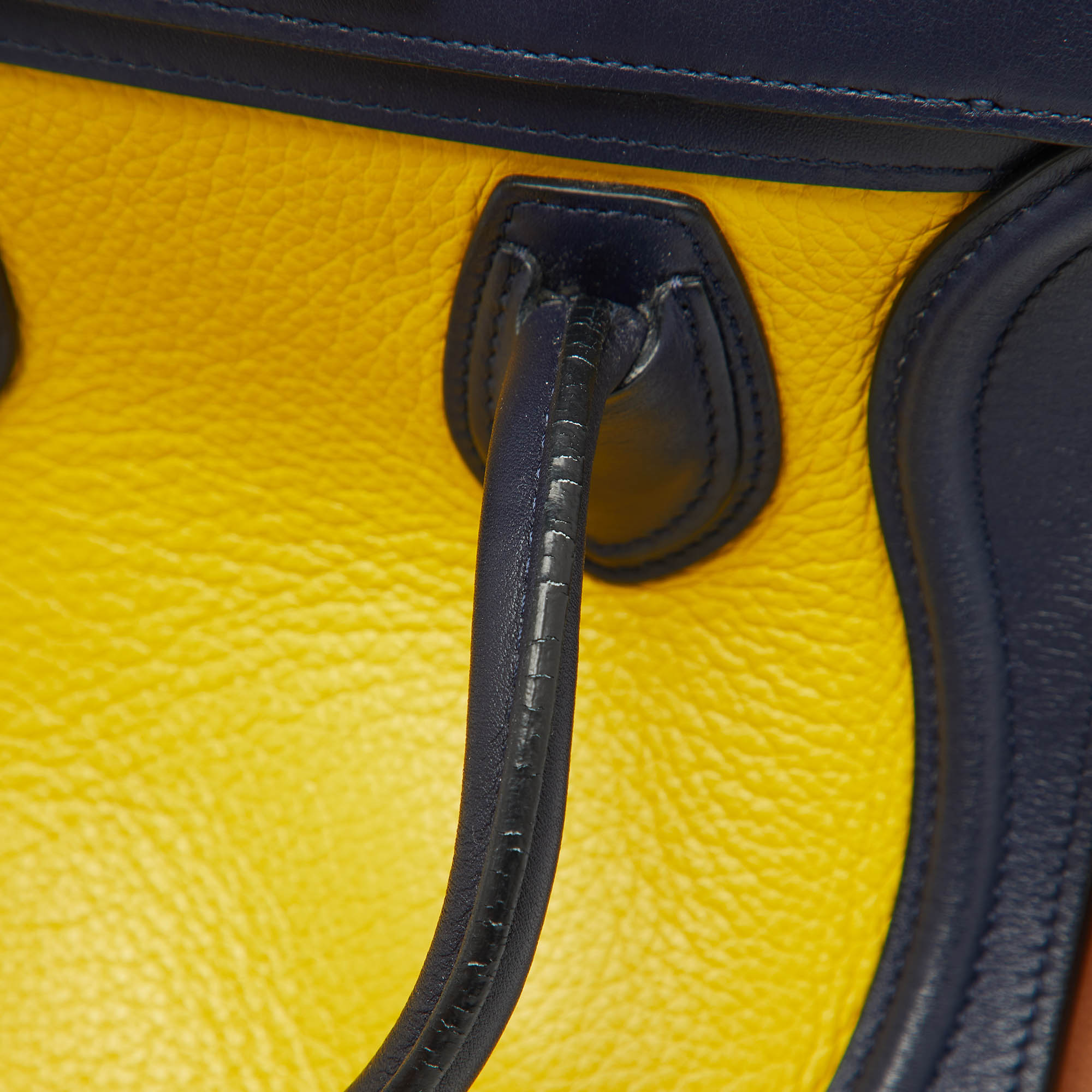 Celine Multicolor Leather Nano Luggage Tote 
