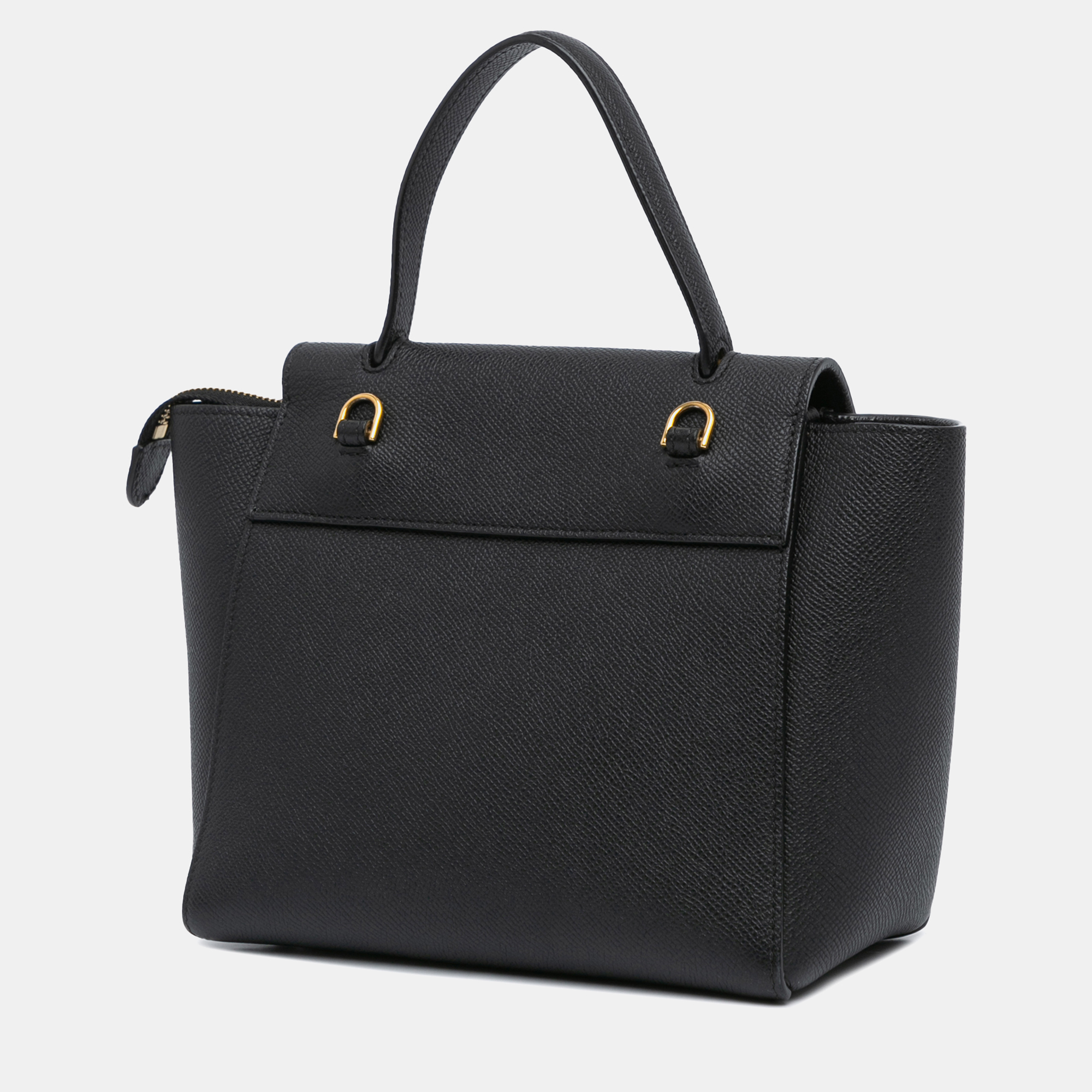 Celine Black Nano Grained Calfskin Belt Bag 