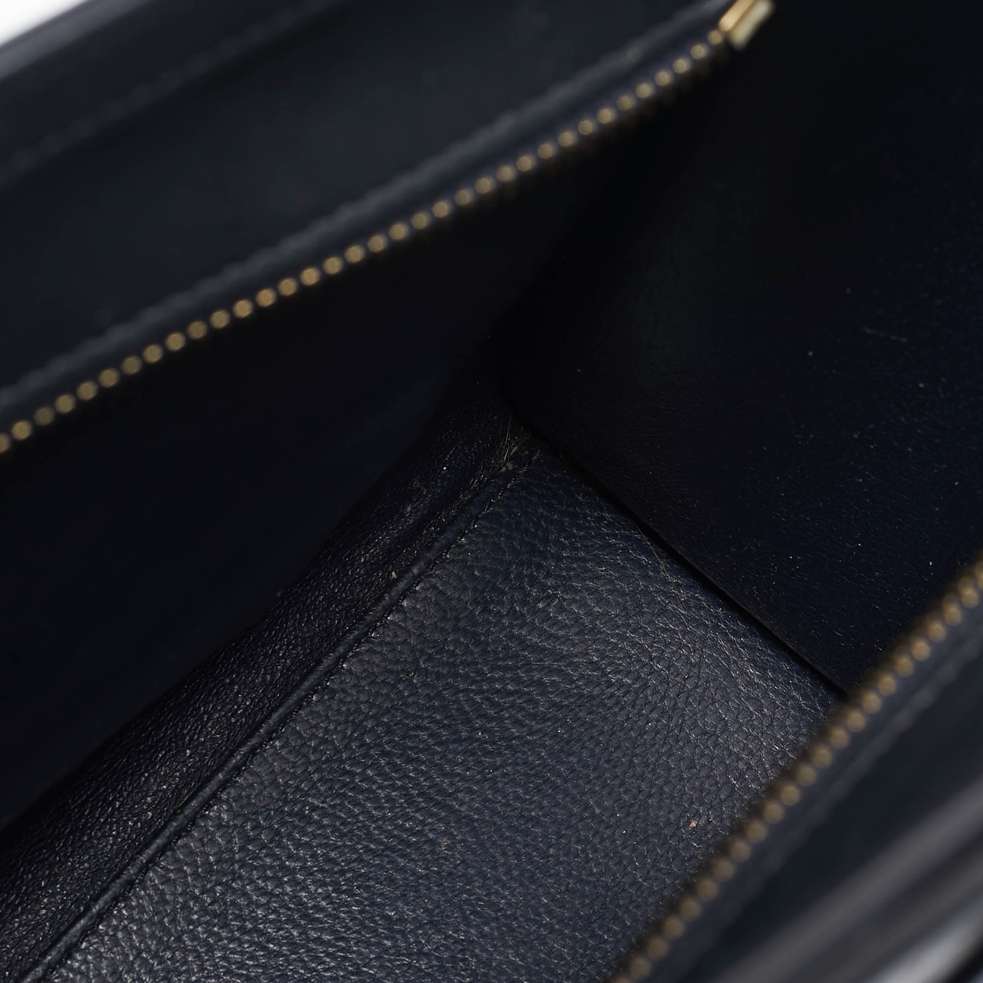 Celine Tricolor Nubuck and Leather Nano Luggage Tote 
