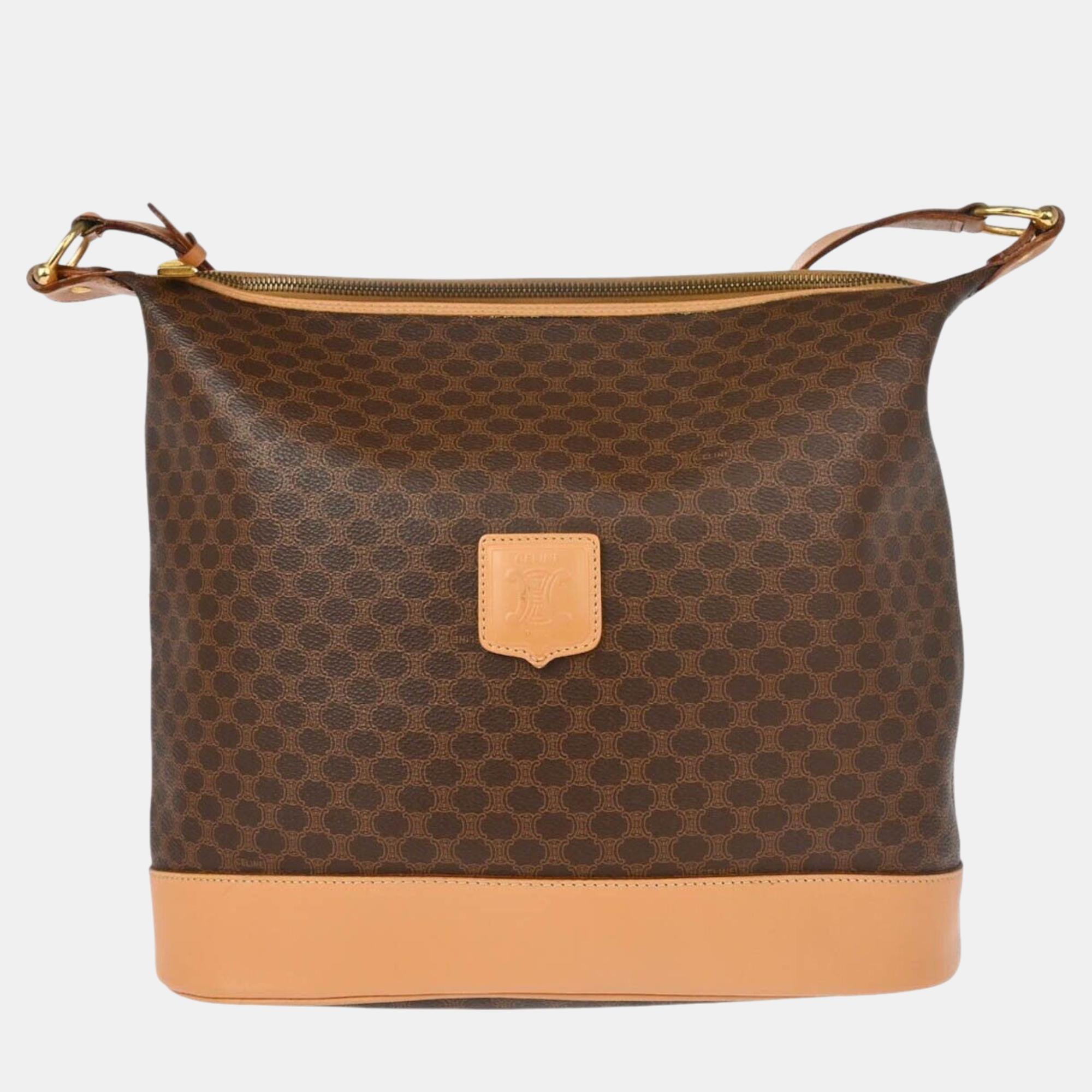 

Celine Brown Macadam Shoulder Bag