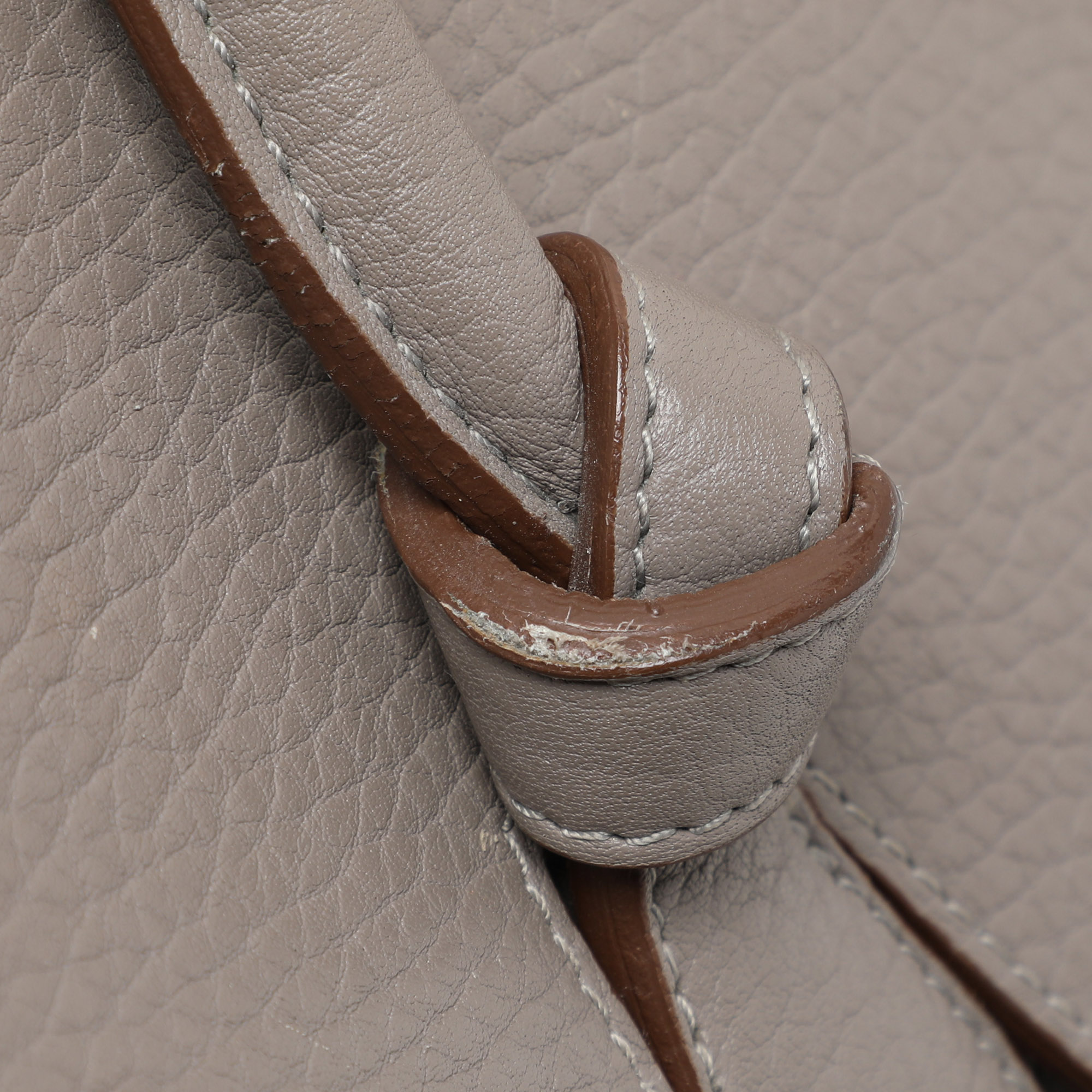 Celine Grey Leather Mini Tie Tote 