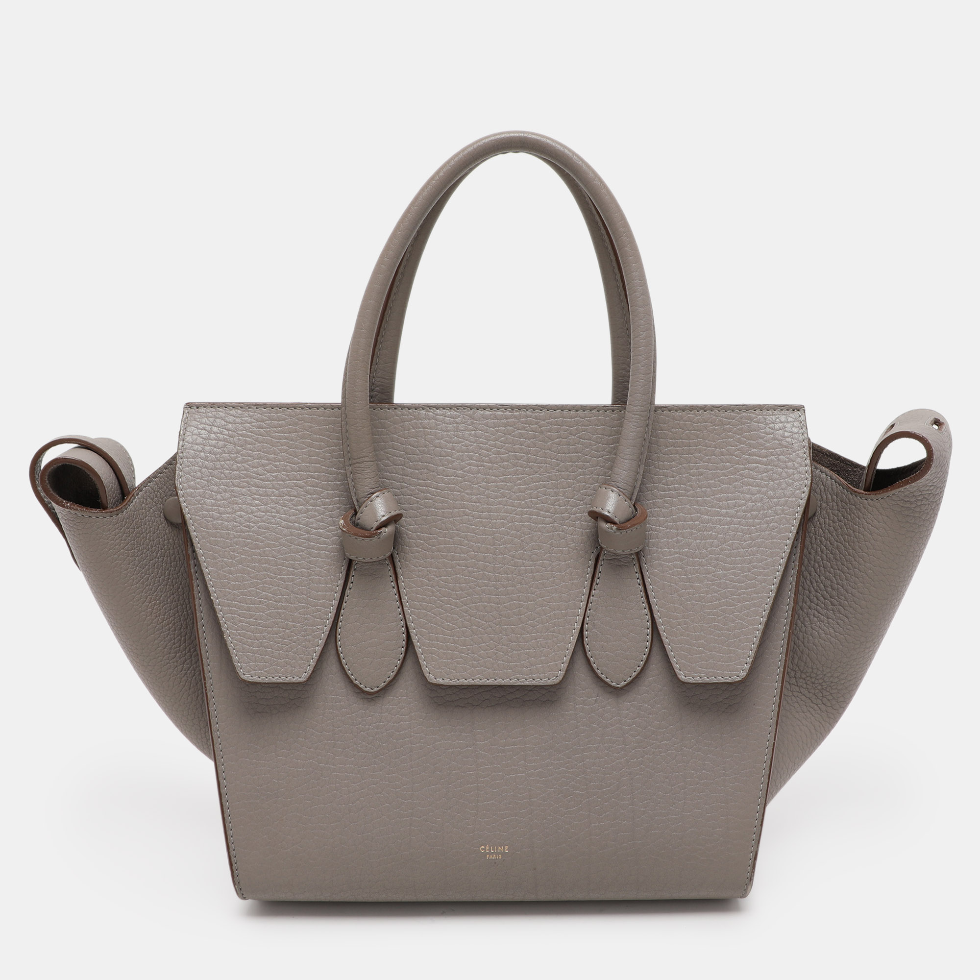 

Celine Grey Leather Mini Tie Tote