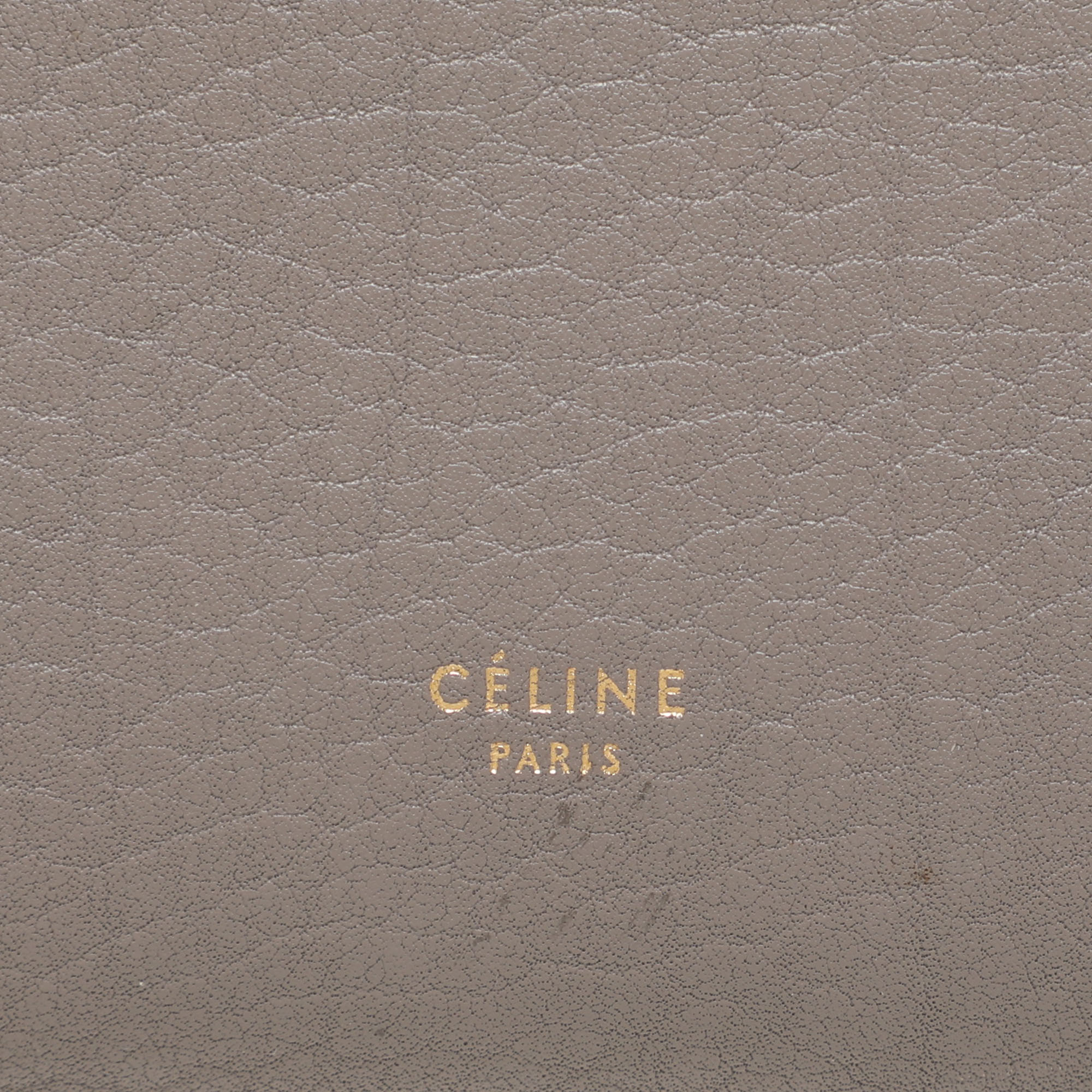 Celine Grey Leather Mini Tie Tote 