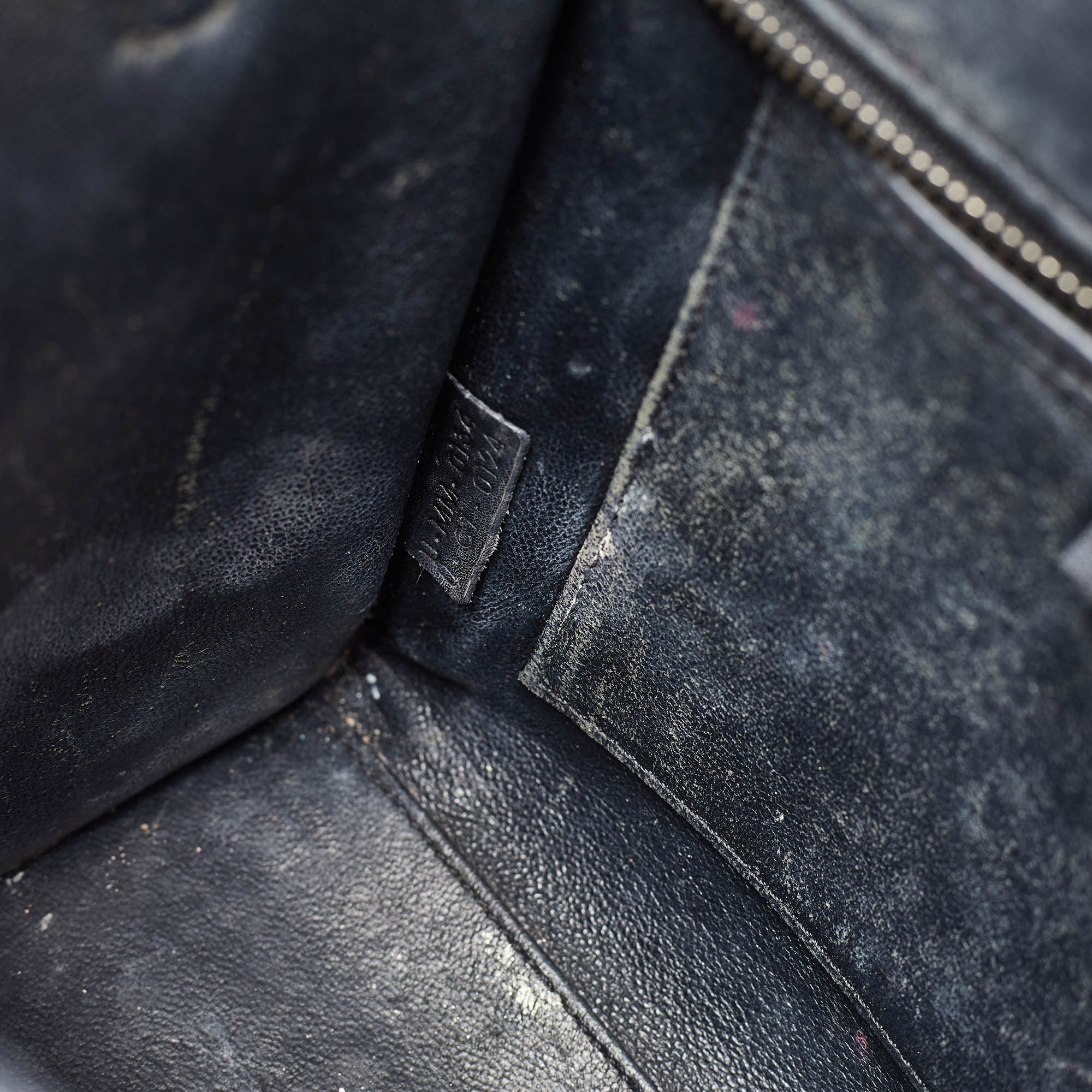 Celine Tricolor Leather Nano Luggage Tote 