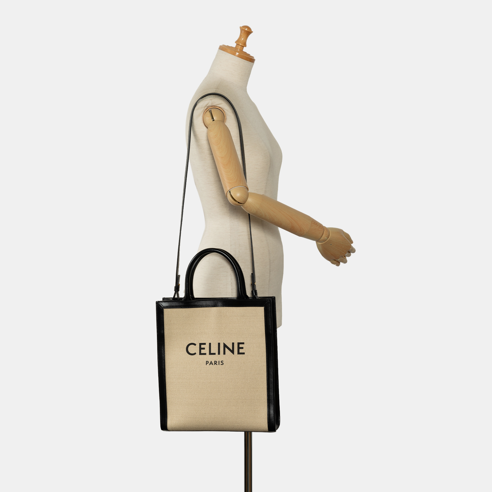 Celine Brown Small Vertical Cabas Satchel Bag 