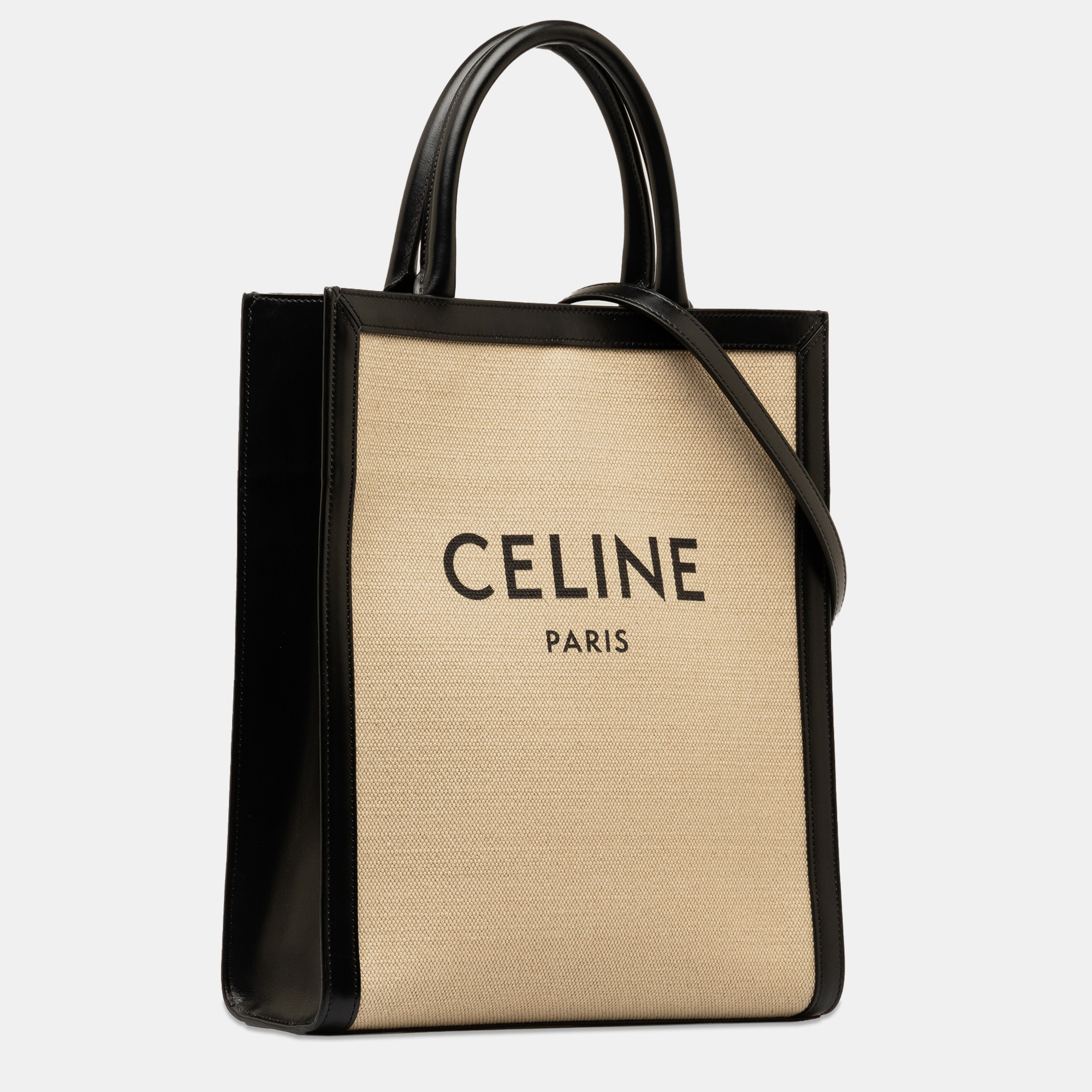 Celine Brown Small Vertical Cabas Satchel Bag 