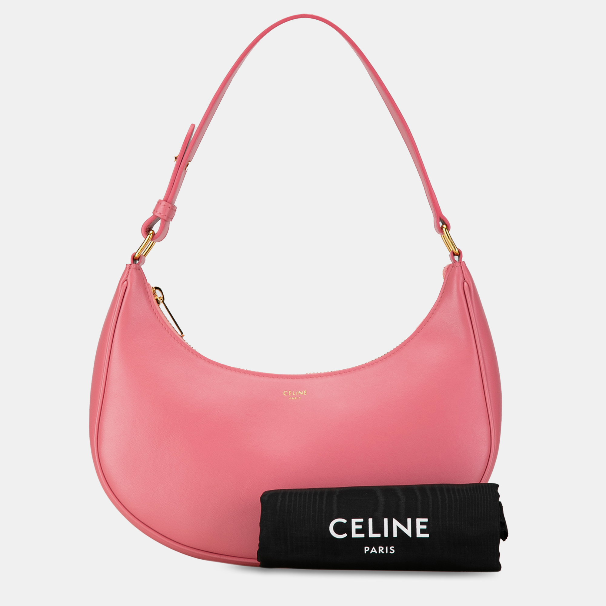 Celine Pink Leather Ava Shoulder Bag 