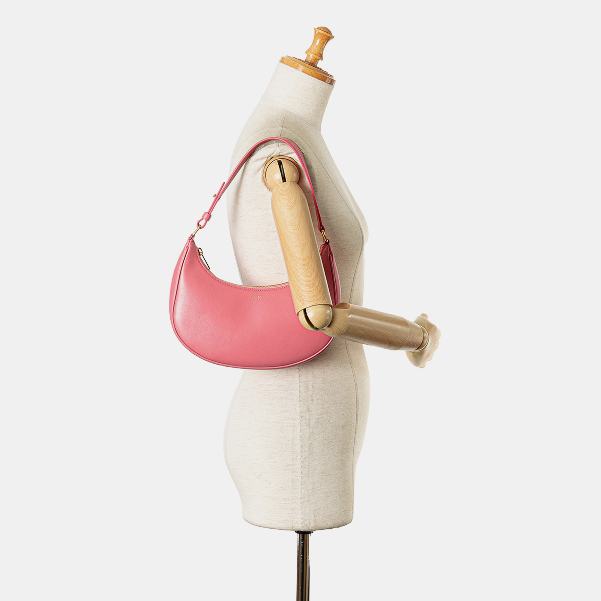 Celine Pink Leather Ava Shoulder Bag 
