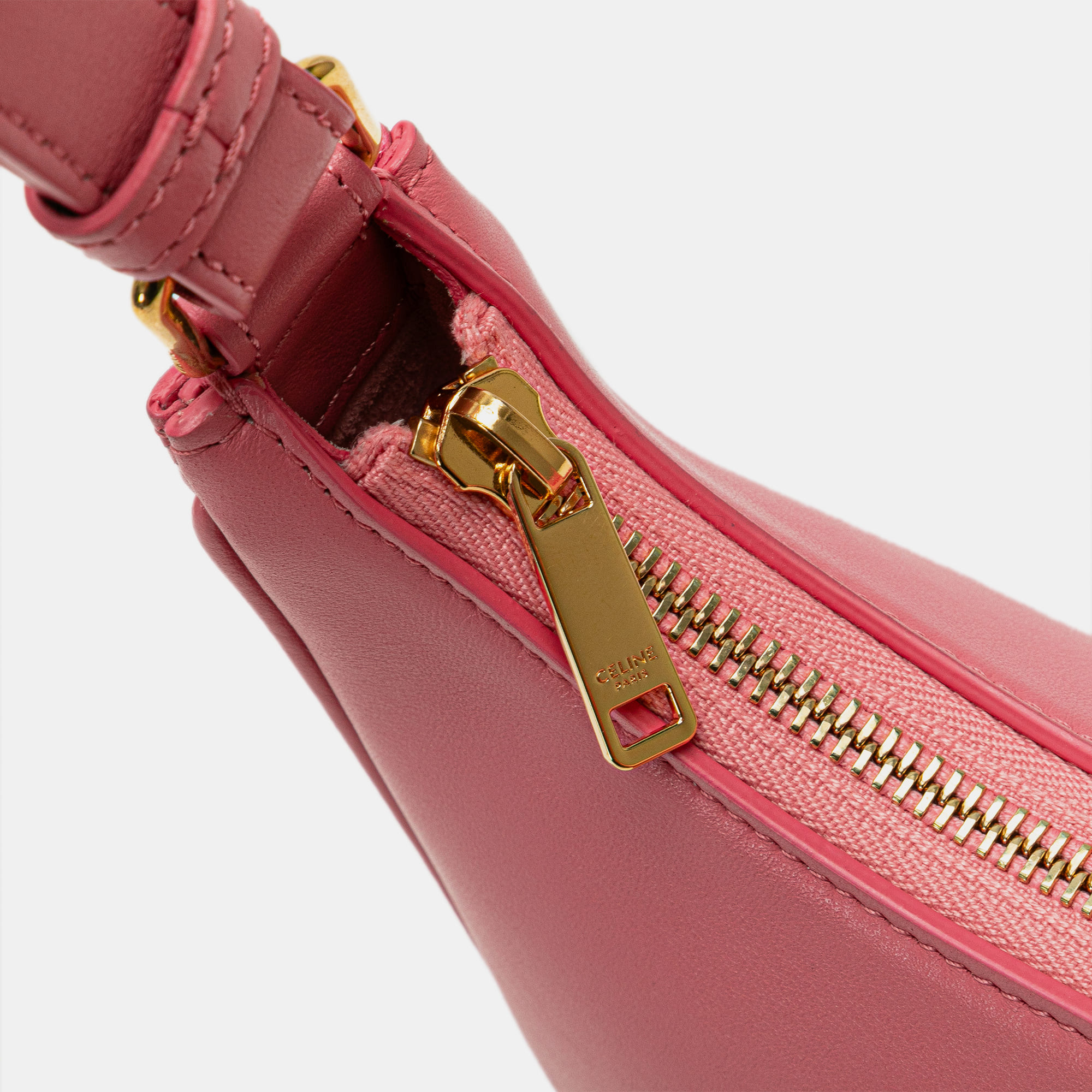 Celine Pink Leather Ava Shoulder Bag 
