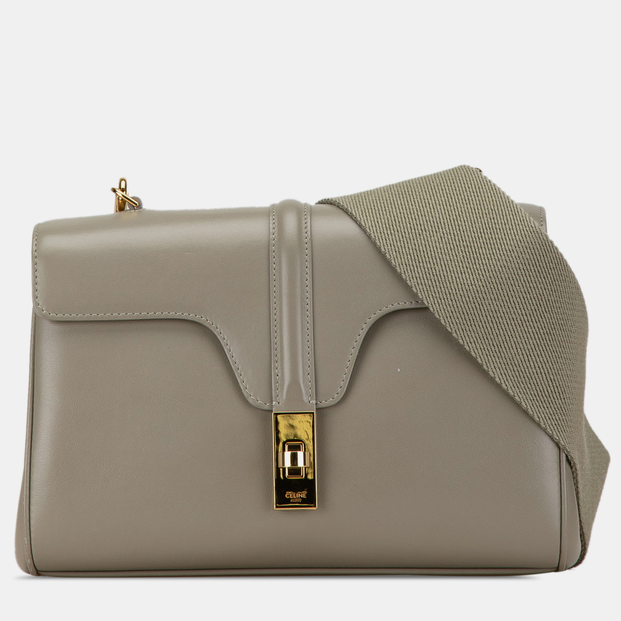 

Celine Grey Teen Smooth Calfskin Soft 16 Crossbody Bag