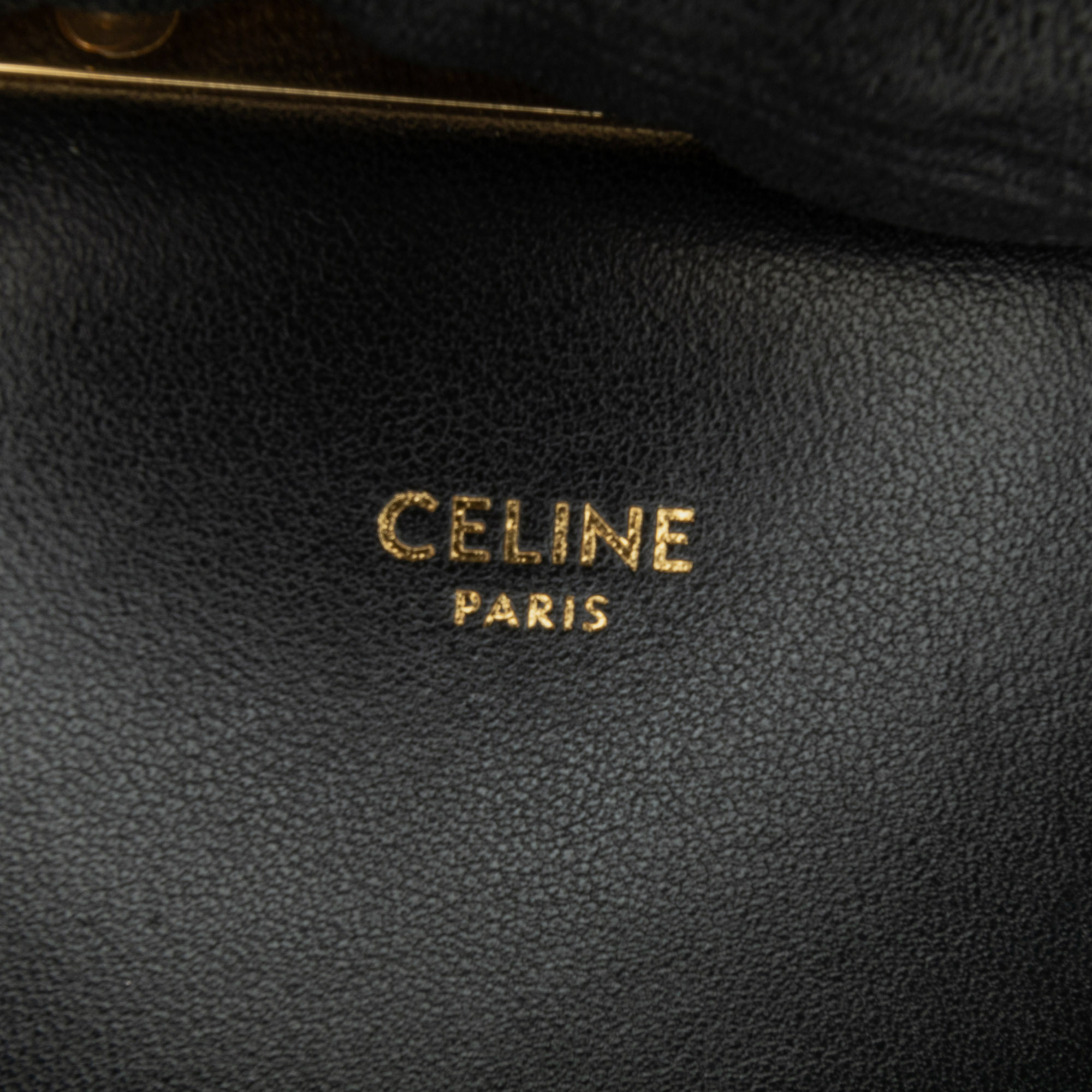 Celine White Embroidered Canvas Triomphe Crossbody 