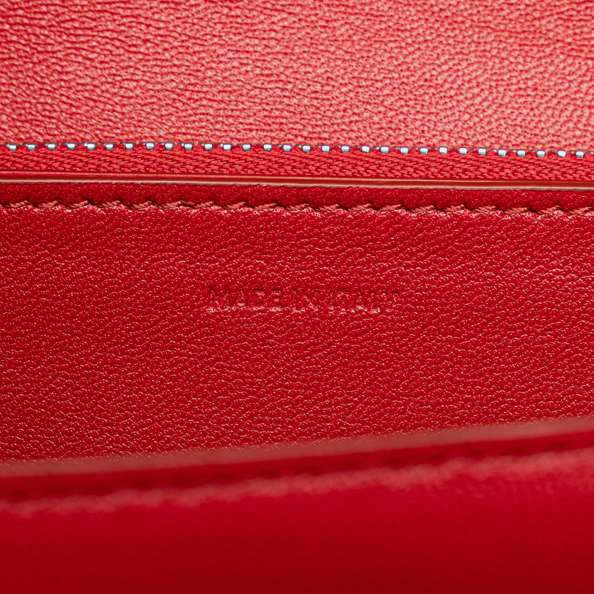 Celine Red Medium Calfskin Classic Box 
