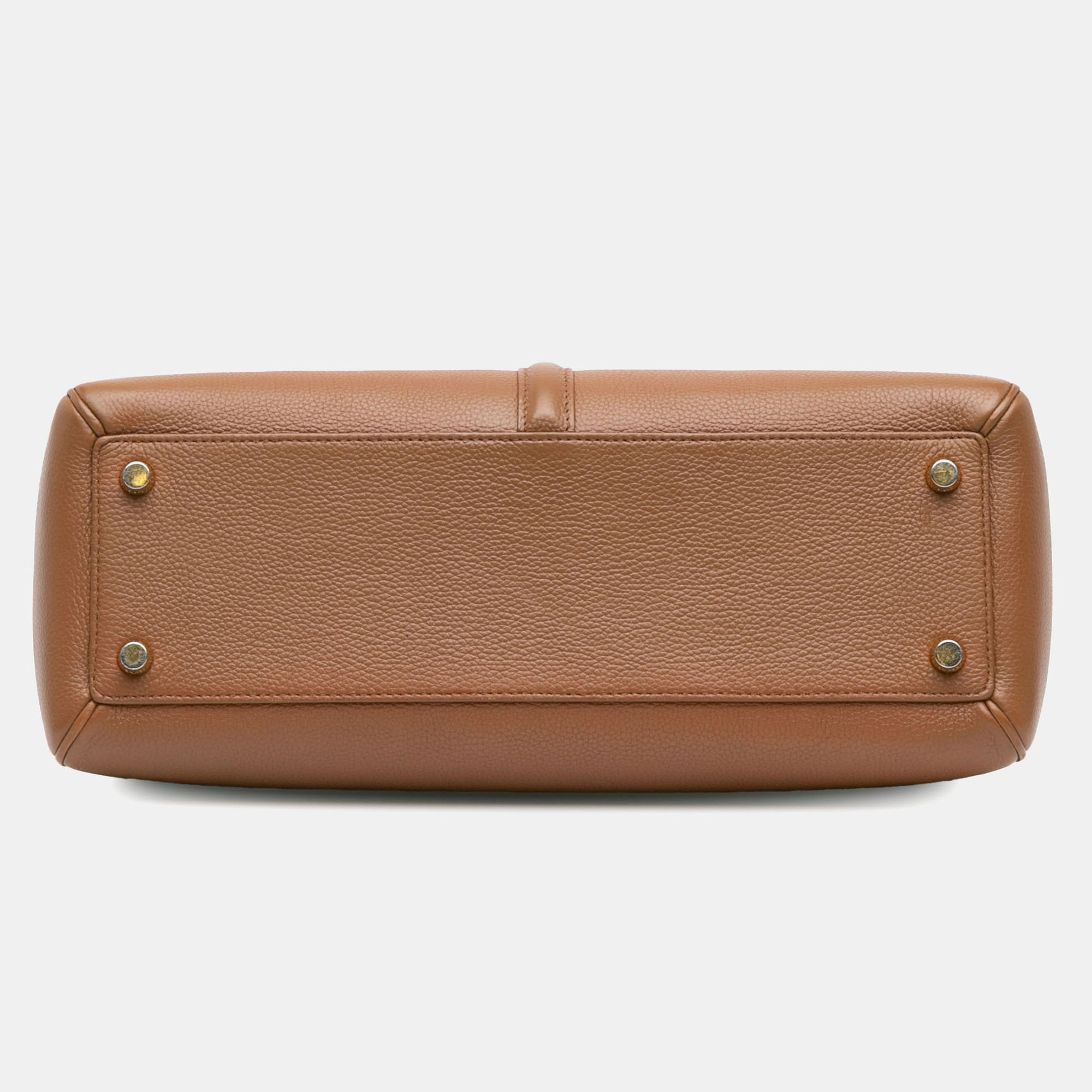 Celine Brown Medium Leather 16 Satchel Bag 