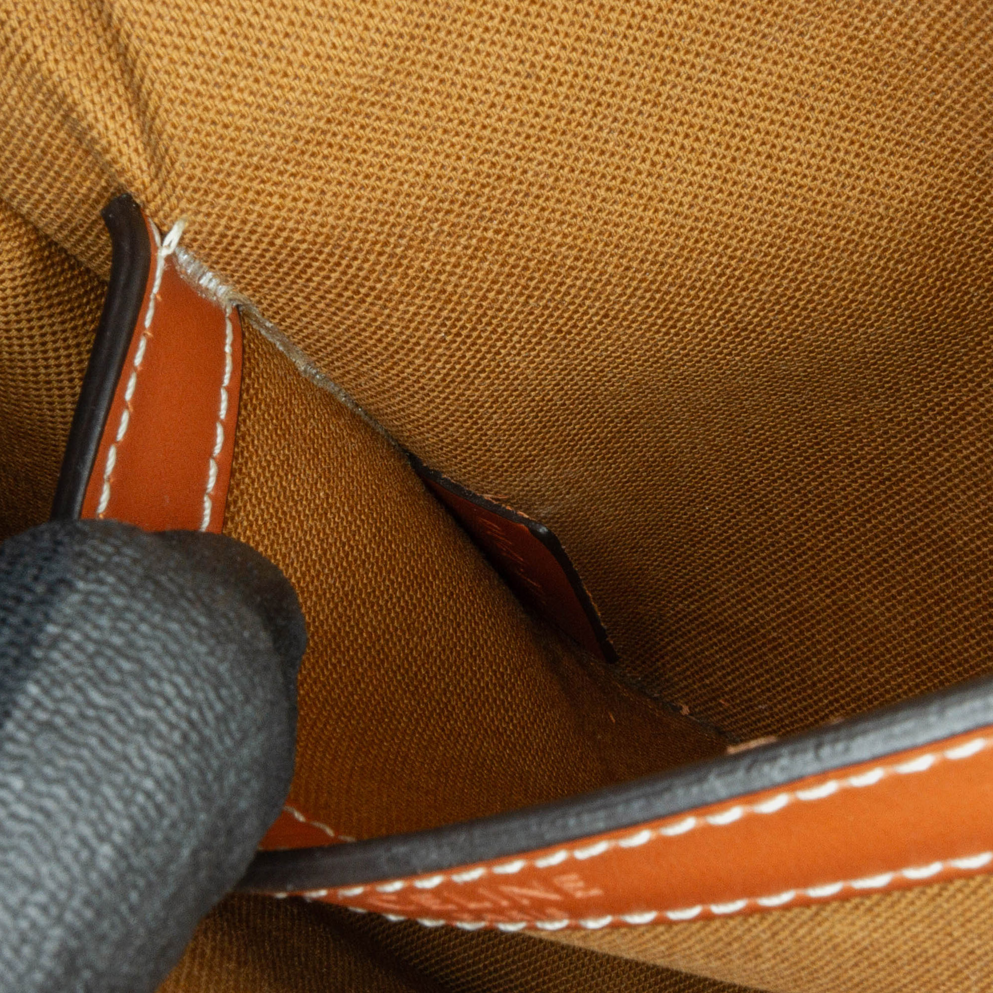 Celine Brown Medium Triomphe Coated Canvas Folco Crossbody Bag 