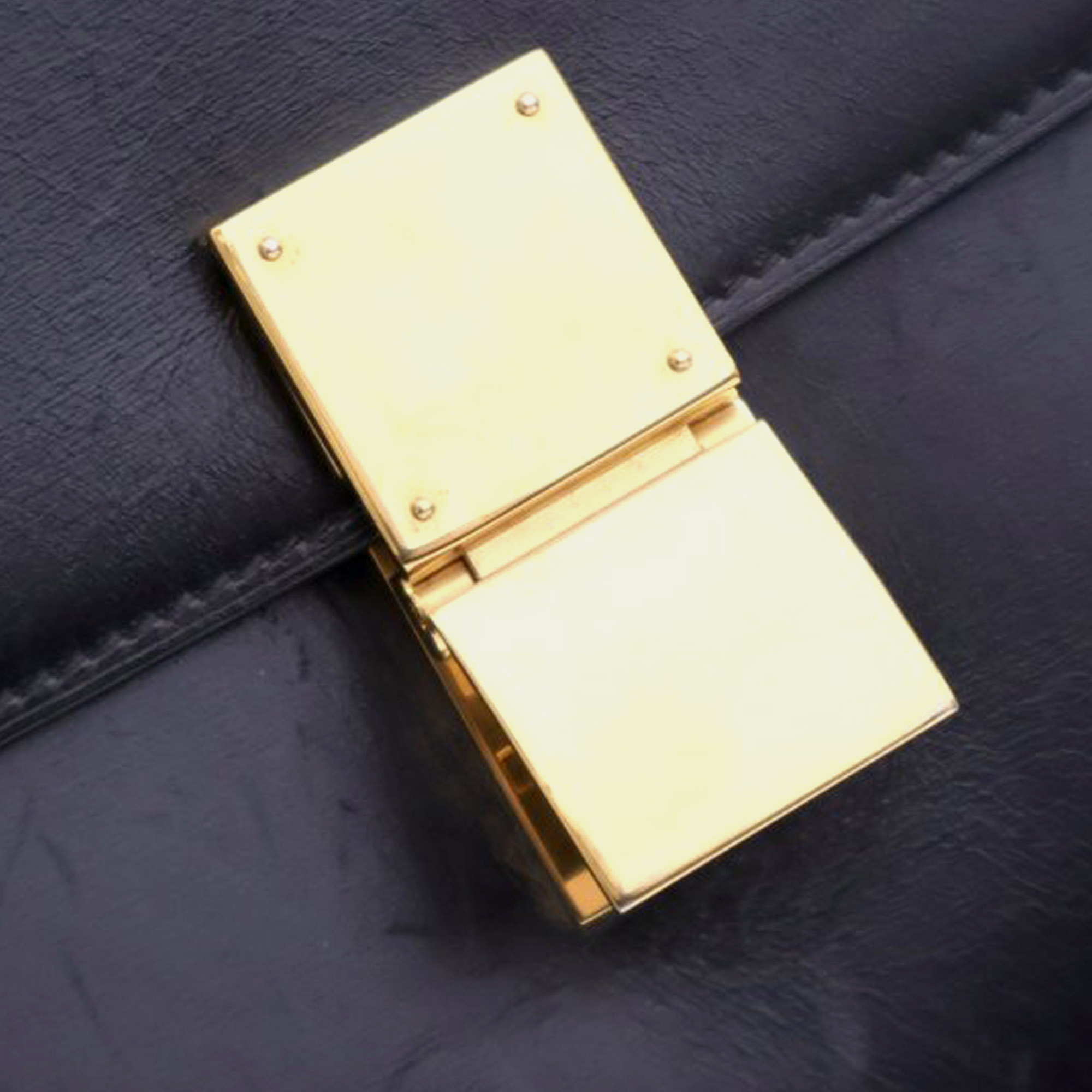 Celine Black Medium Calfskin Classic Box 