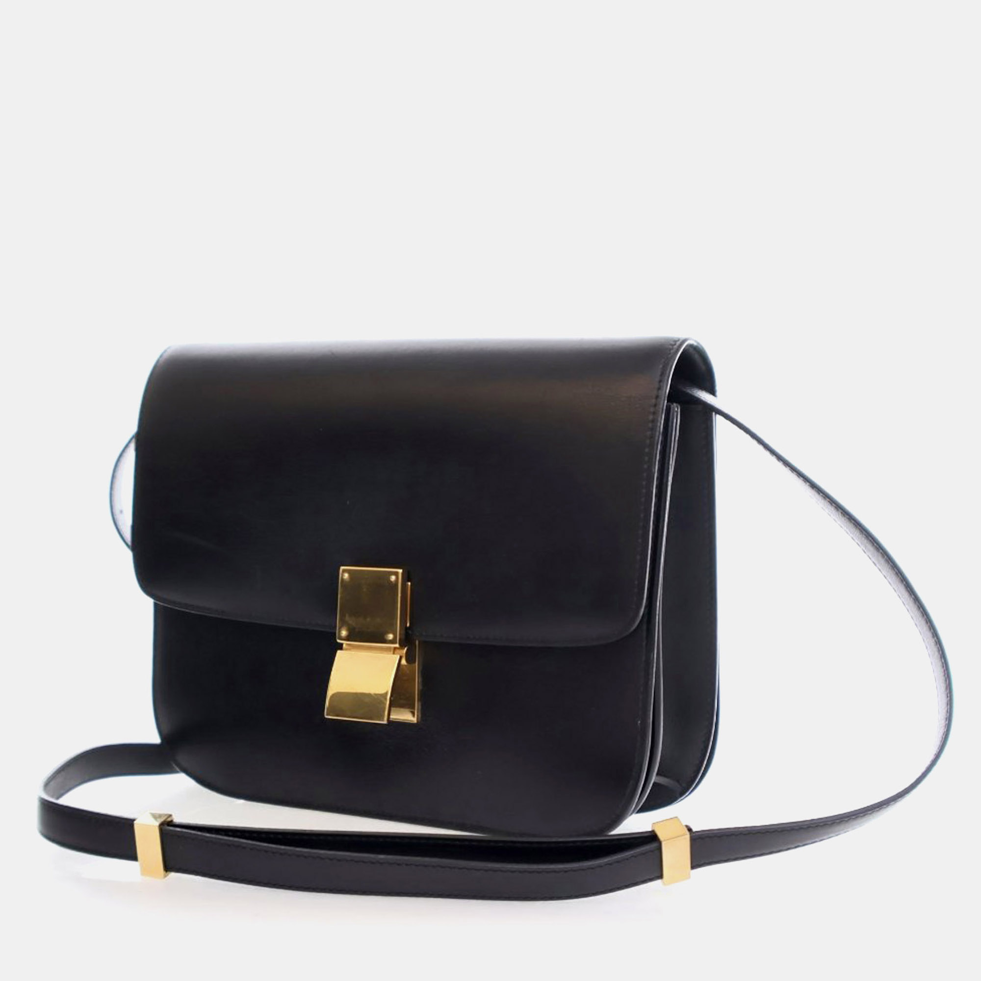 Celine Black Medium Calfskin Classic Box 