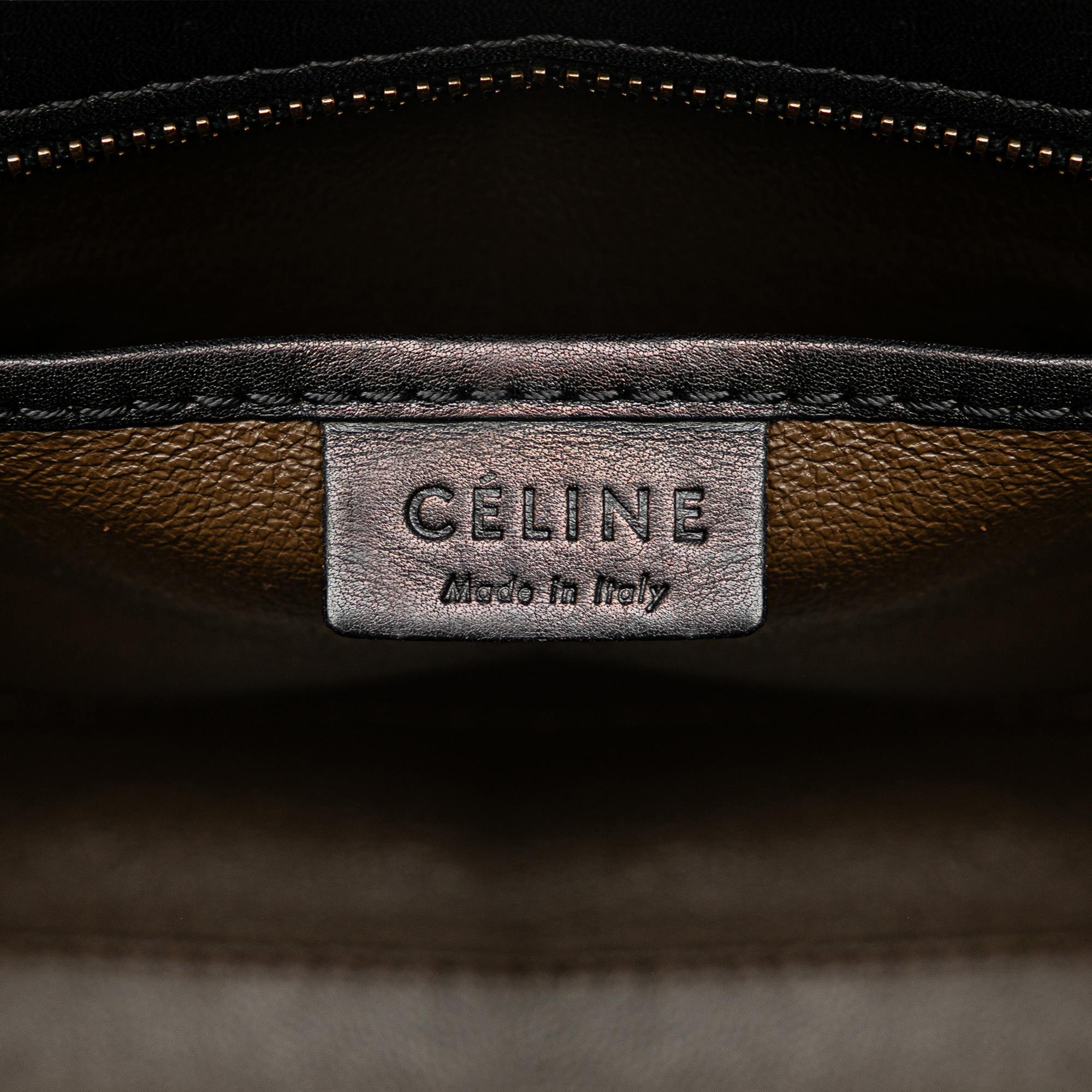 Celine Multicolor Nano Tricolor Leather Luggage Tote 