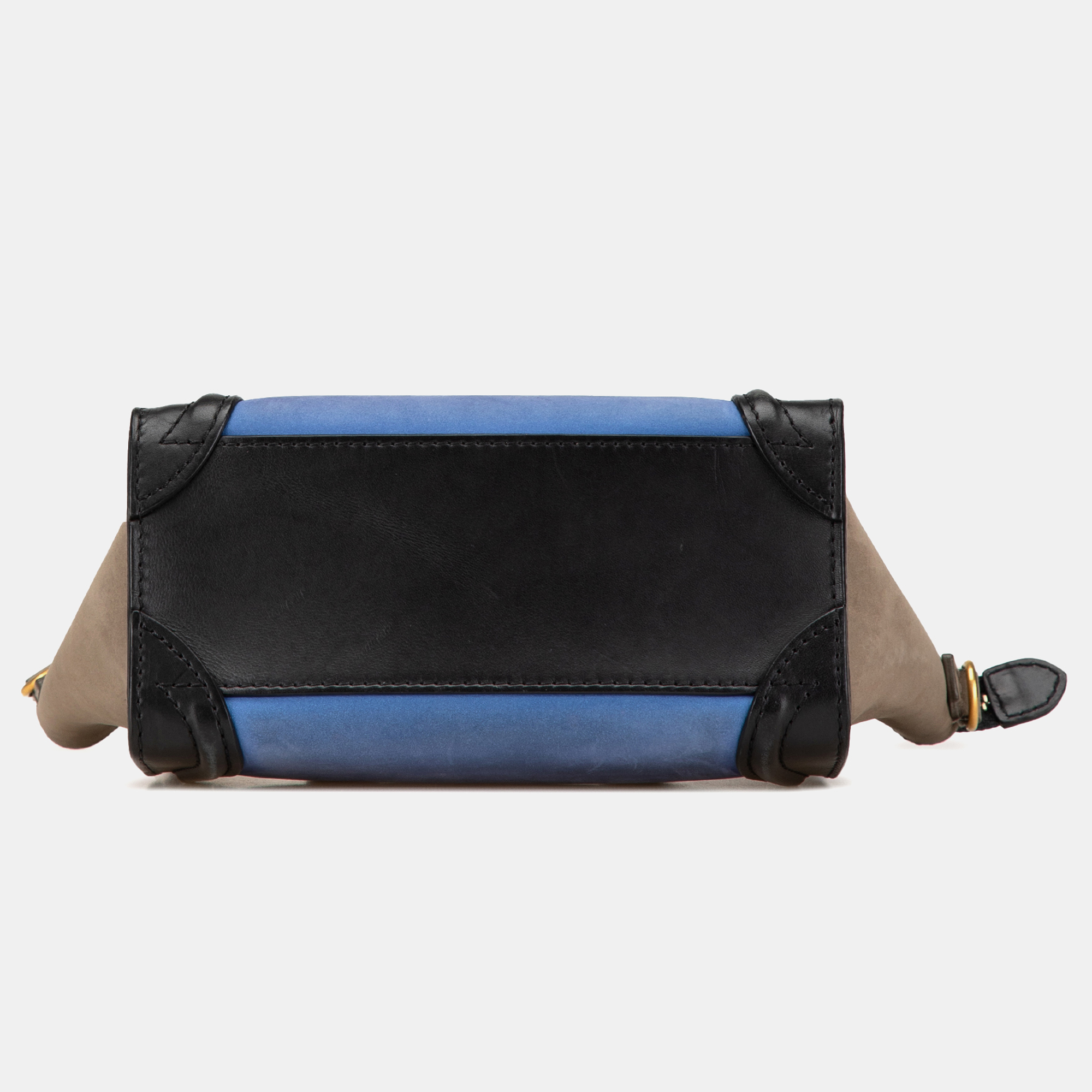 Celine Multicolor Nano Tricolor Leather Luggage Tote 