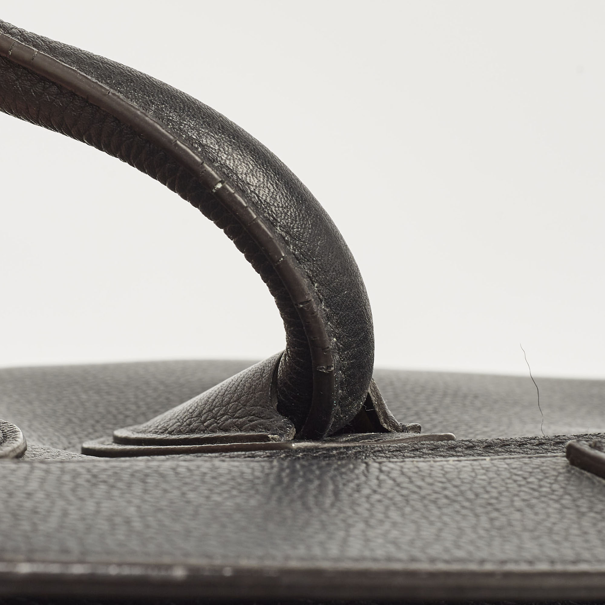 Celine Black Leather Mini Luggage Tote 