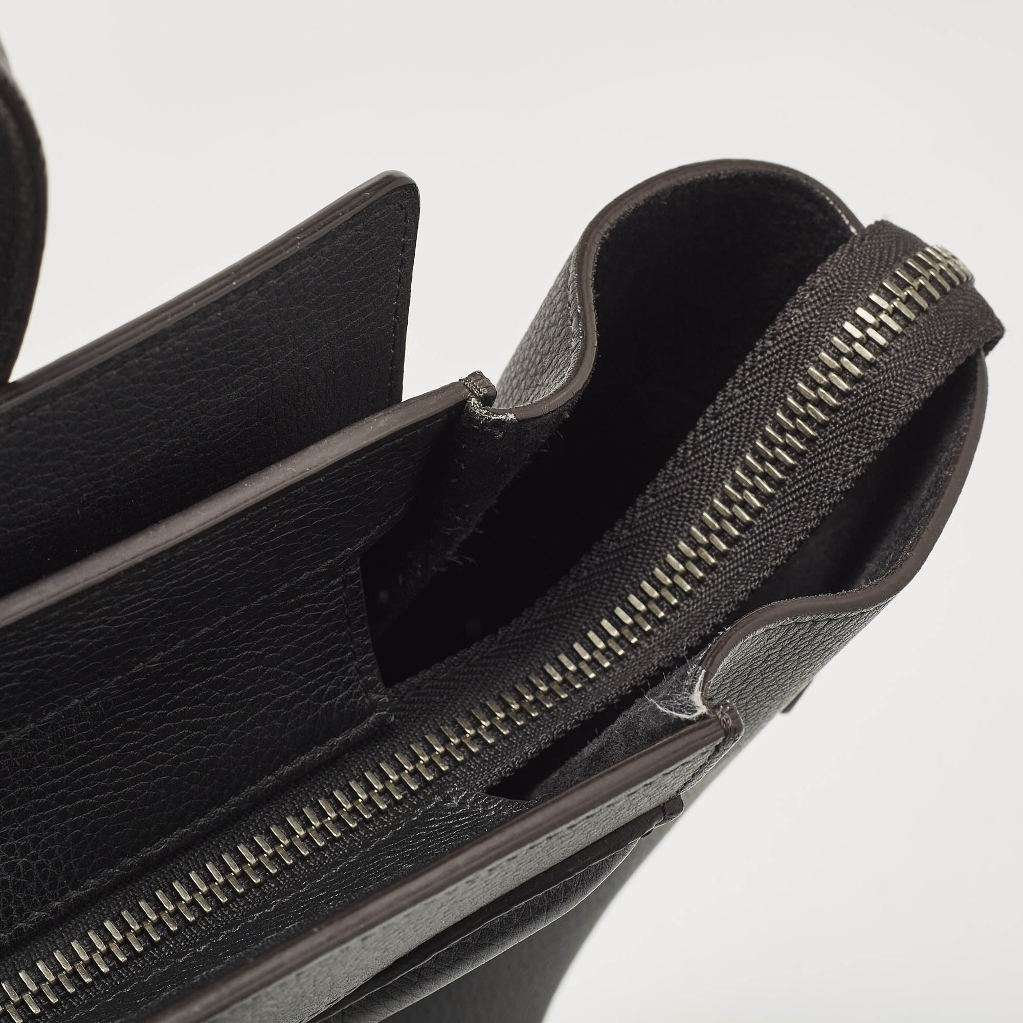 Celine Black Leather Mini Luggage Tote 