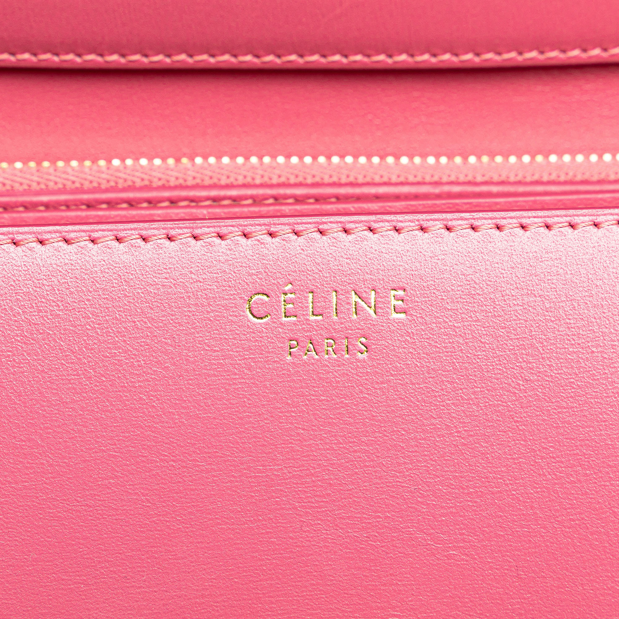 Celine Pink Medium Calfskin Classic Box 
