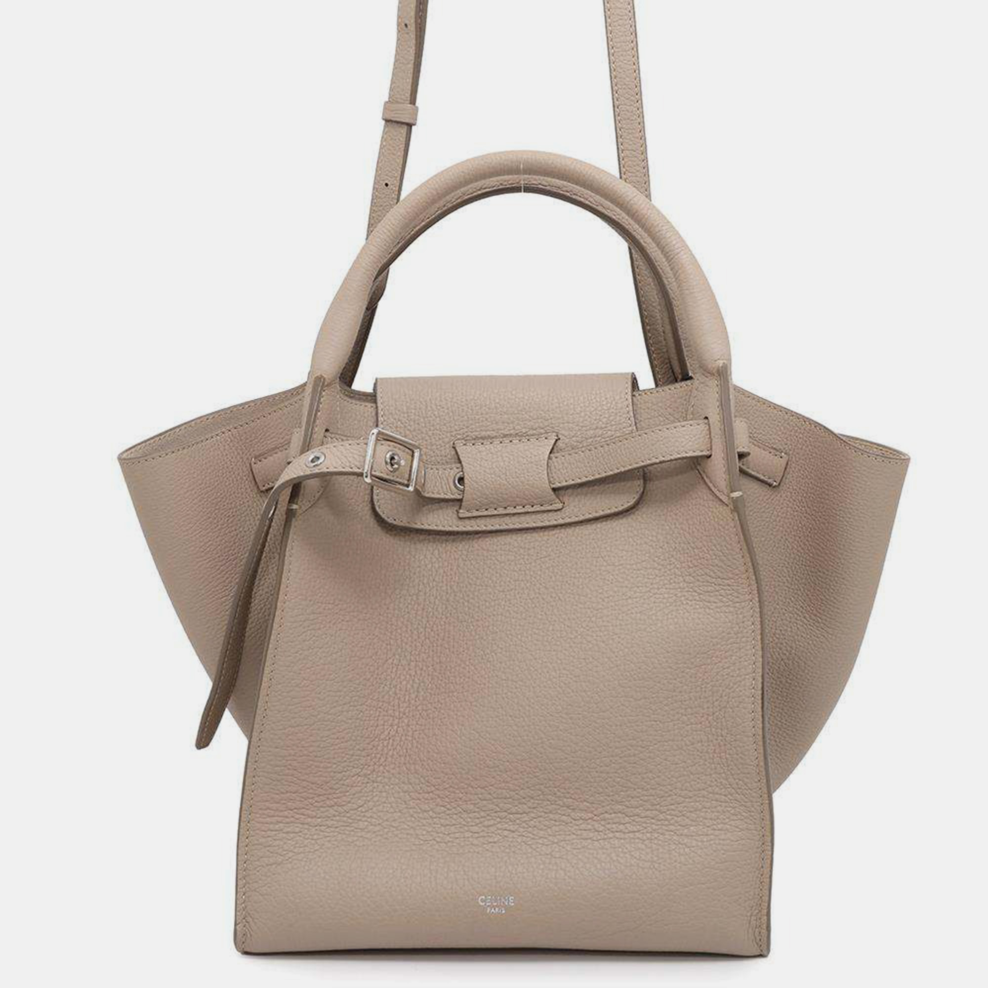 

Celine Big Bag Light Taupe Calf Leather Small Size Bag, Brown