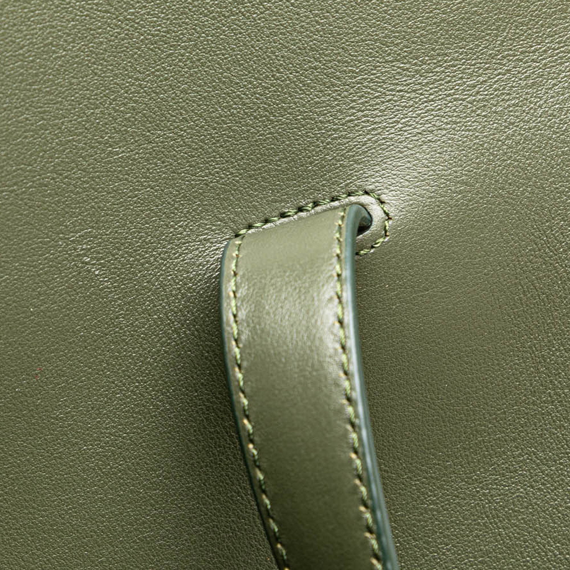 Celine Green Medium Leather Soft 16 Shoulder Bag 