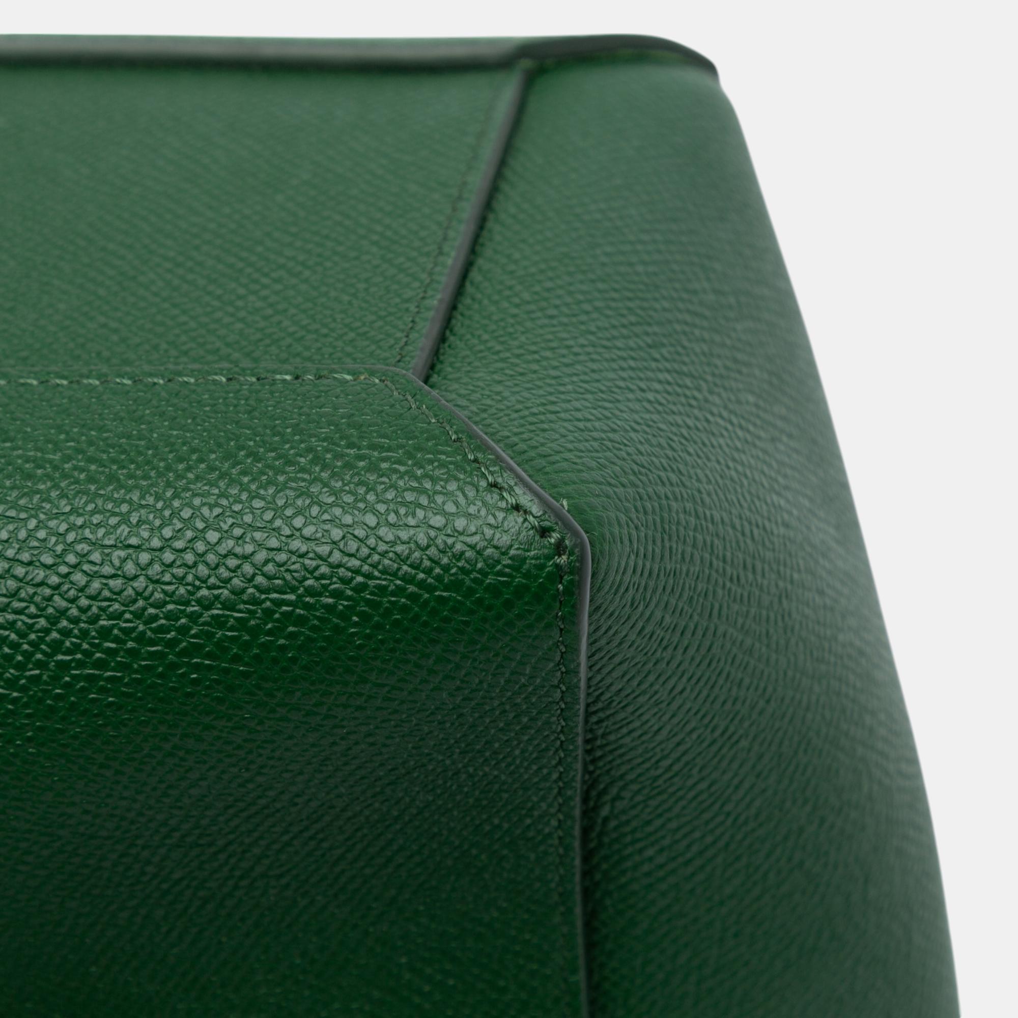 Celine Green Nano Grained Calfskin Belt Bag 