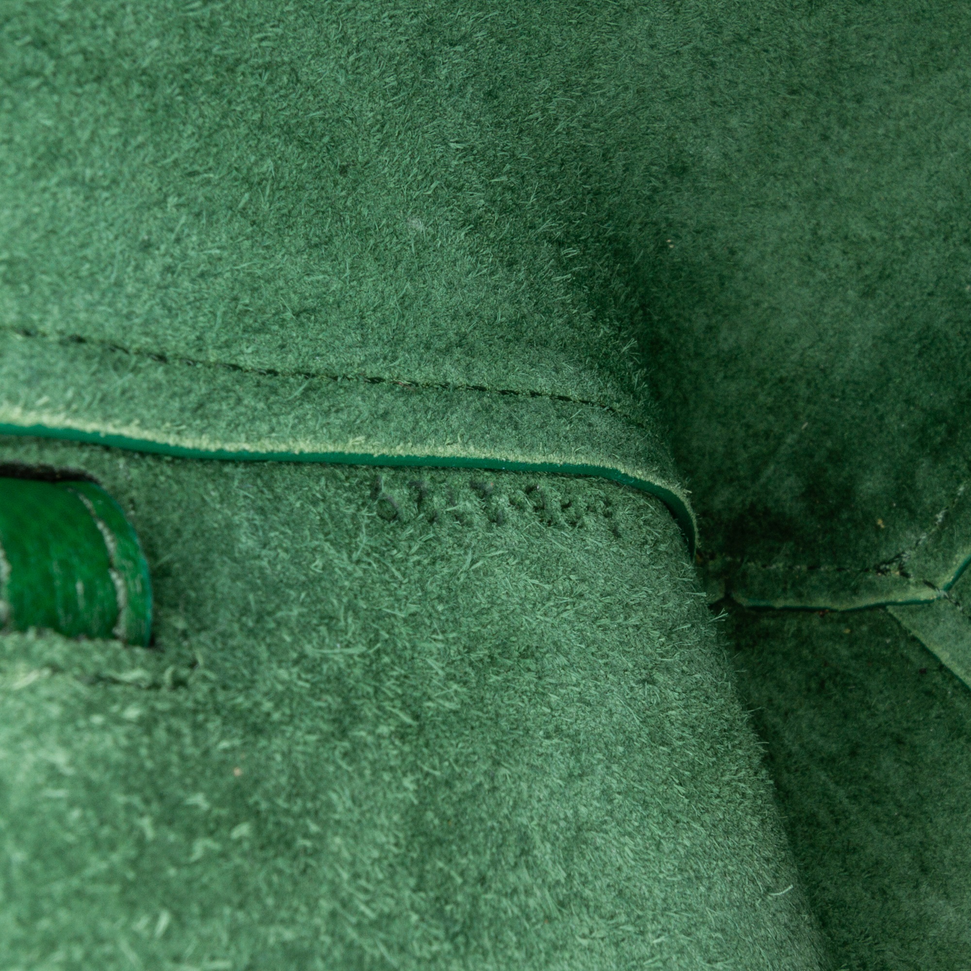 Celine Green Nano Grained Calfskin Belt Bag 