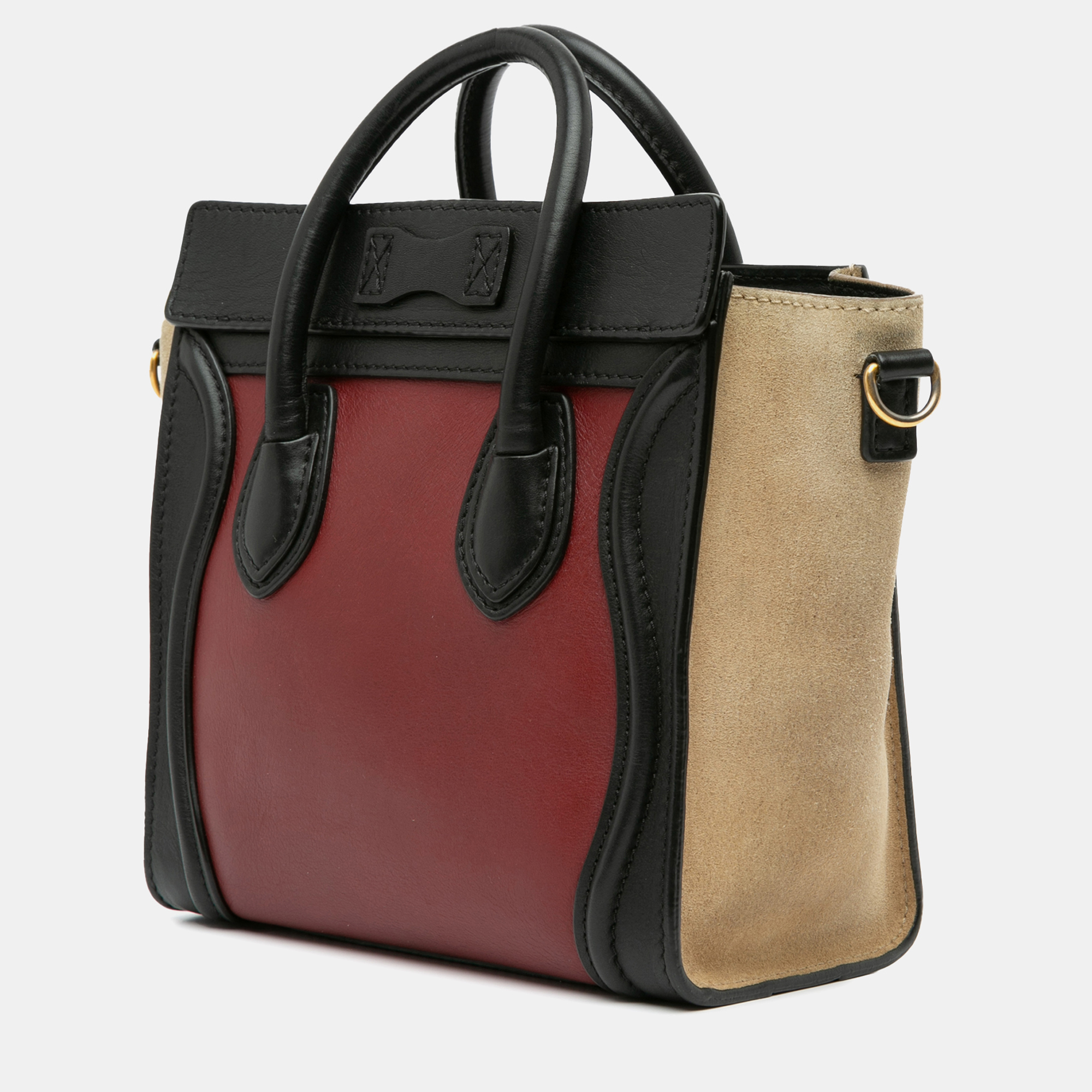 Celine Multicolor Nano Tricolor Luggage Tote 