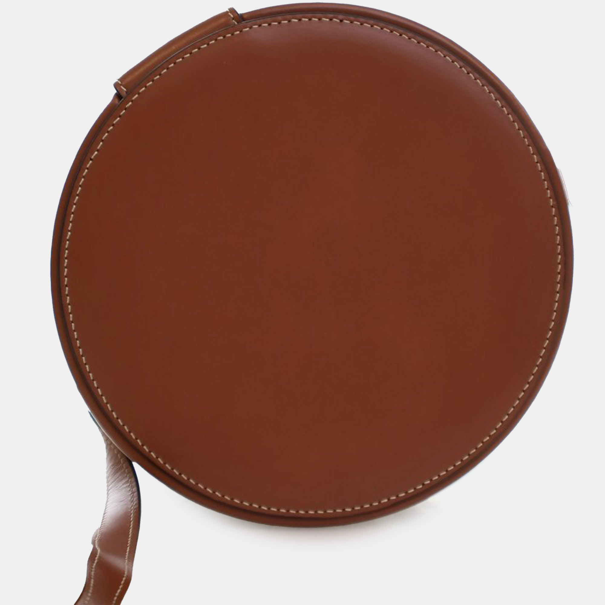 Celine Brown Medium Triomphe Coated Canvas Tambour Crossbody 
