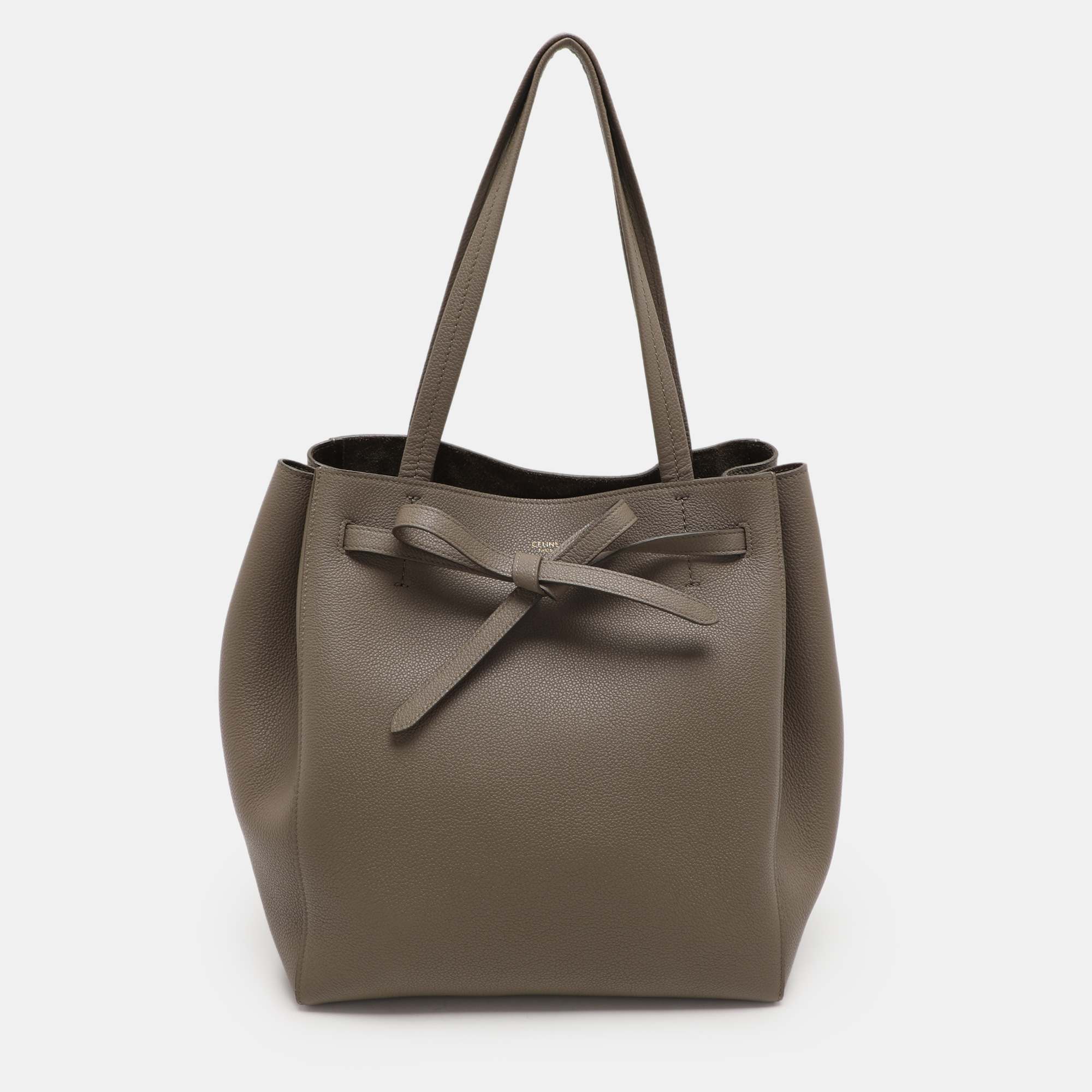 

Celine Grey Leather  Cabas Phantom Tote