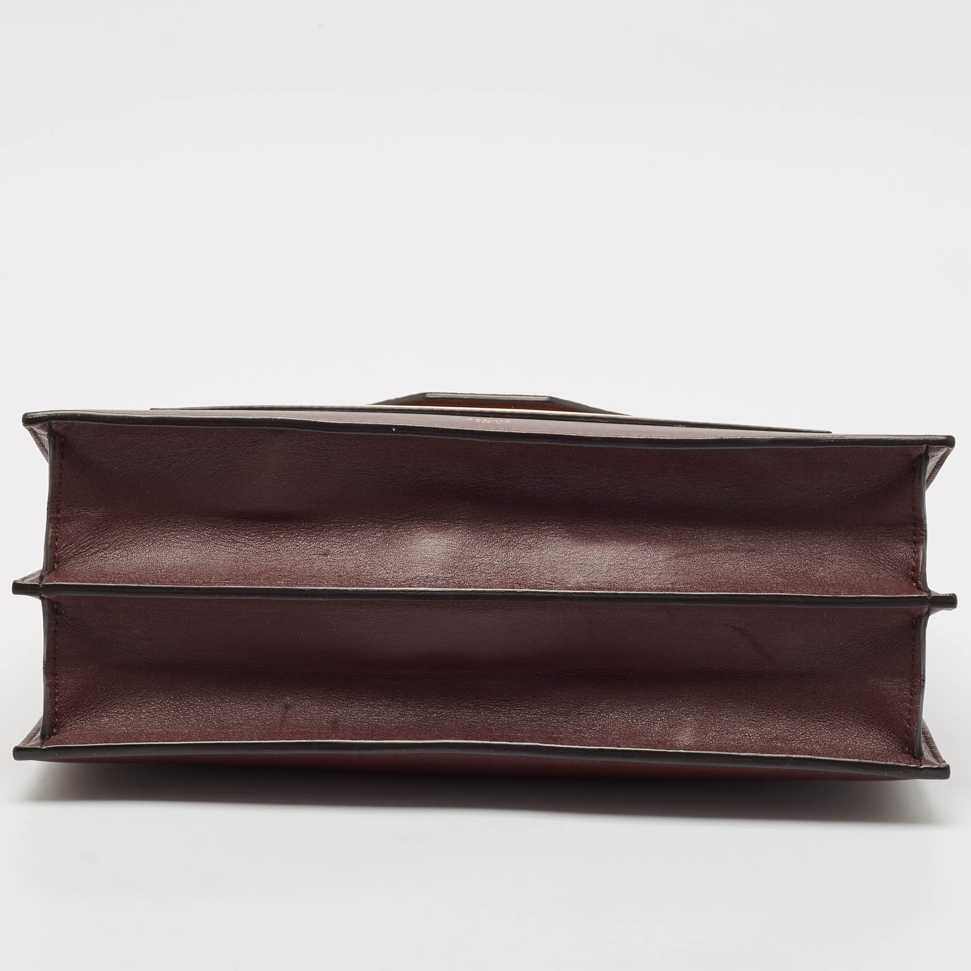 Celine Tricolor Leather and Python Pocket Envelope Shoulder Bag 