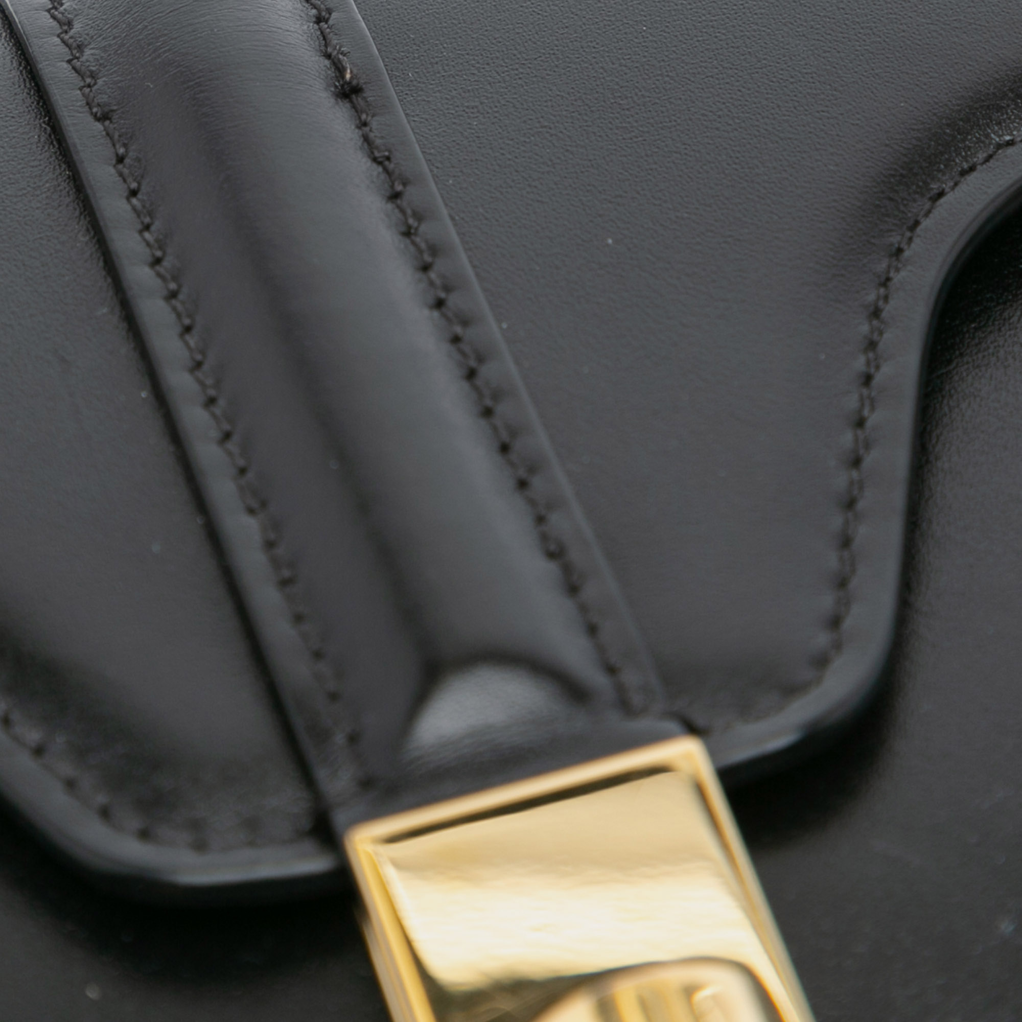 Celine Black Medium Leather Besace 16 Crossbody 