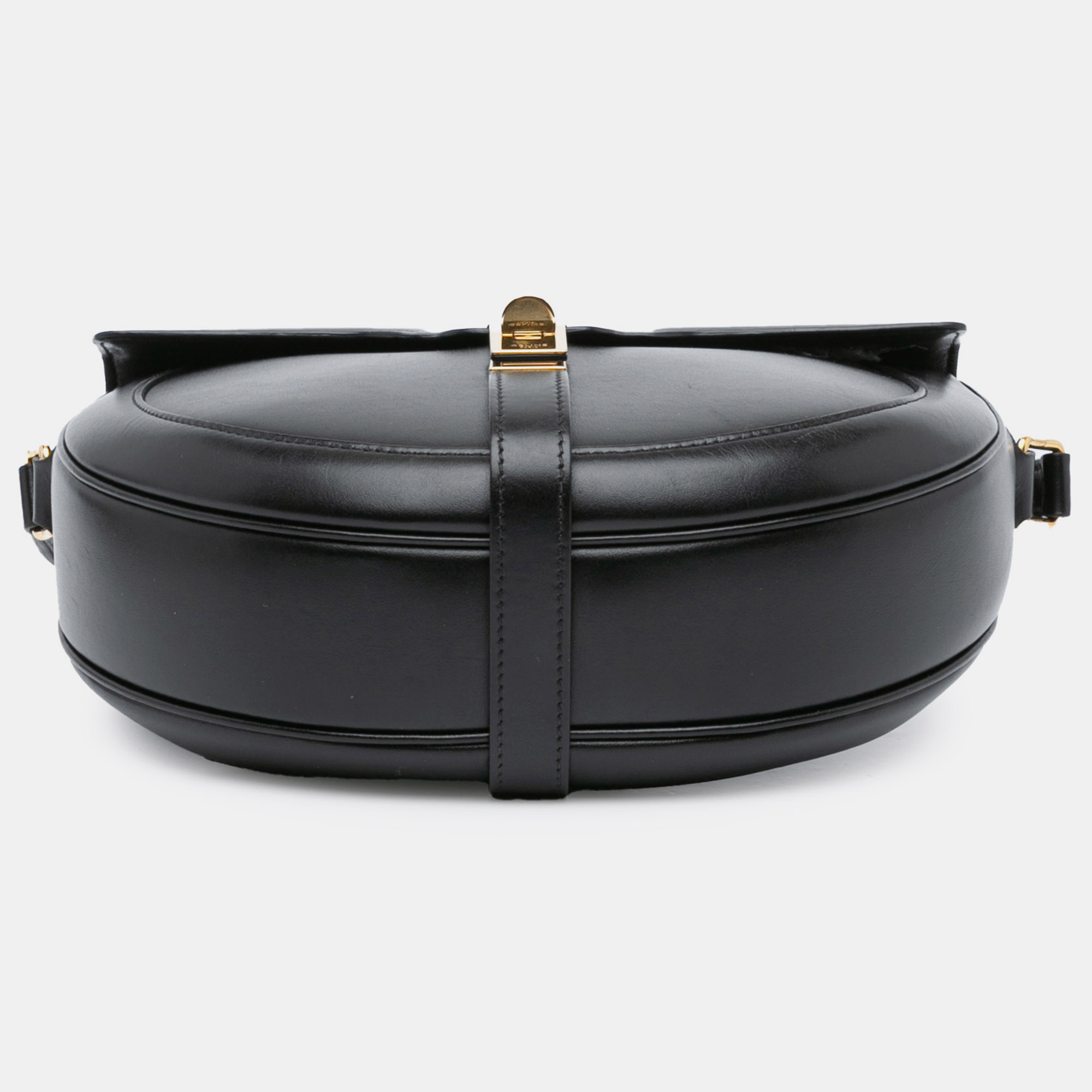 Celine Black Medium Leather Besace 16 Crossbody 