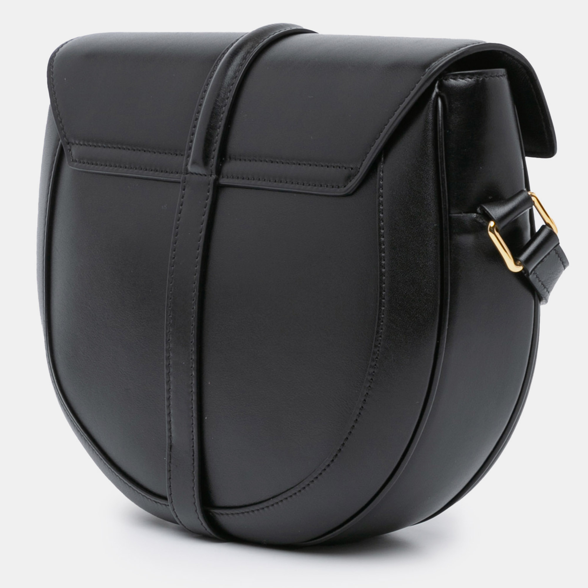 Celine Black Medium Leather Besace 16 Crossbody 