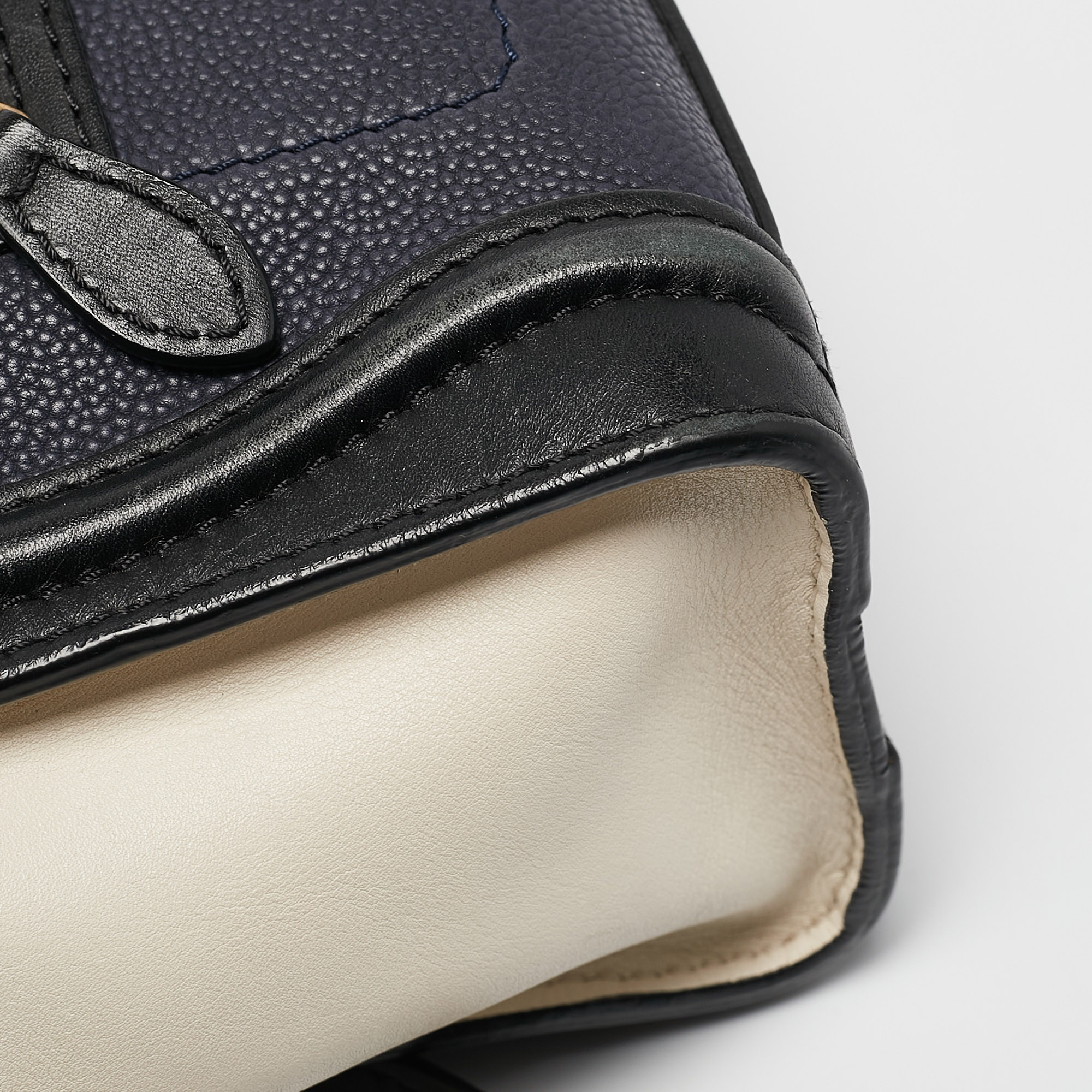Celine Tricolor Leather Nano Luggage Tote 