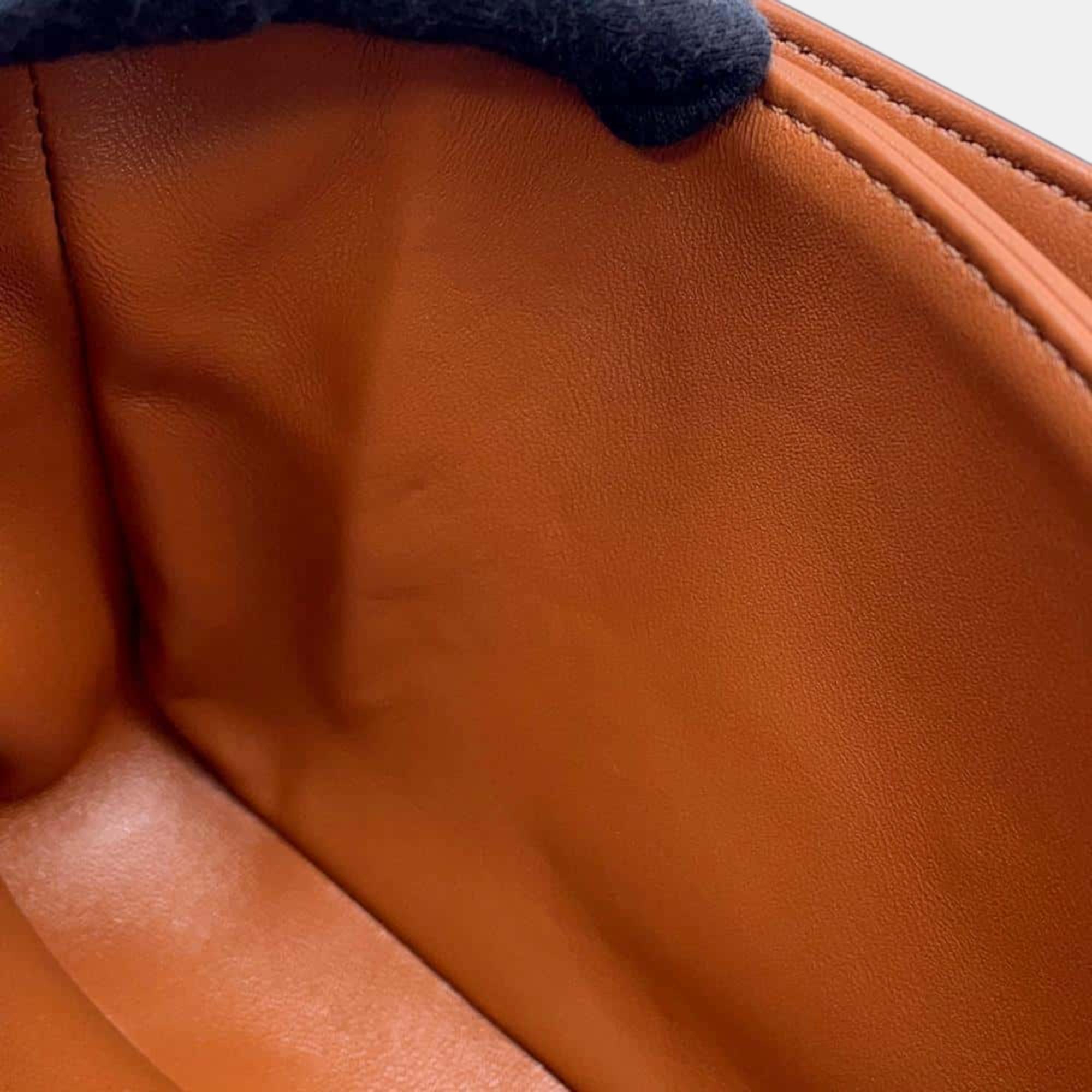 Celine Beige Brown Raffia Leather Classic Triomphe Shoulder Bag 