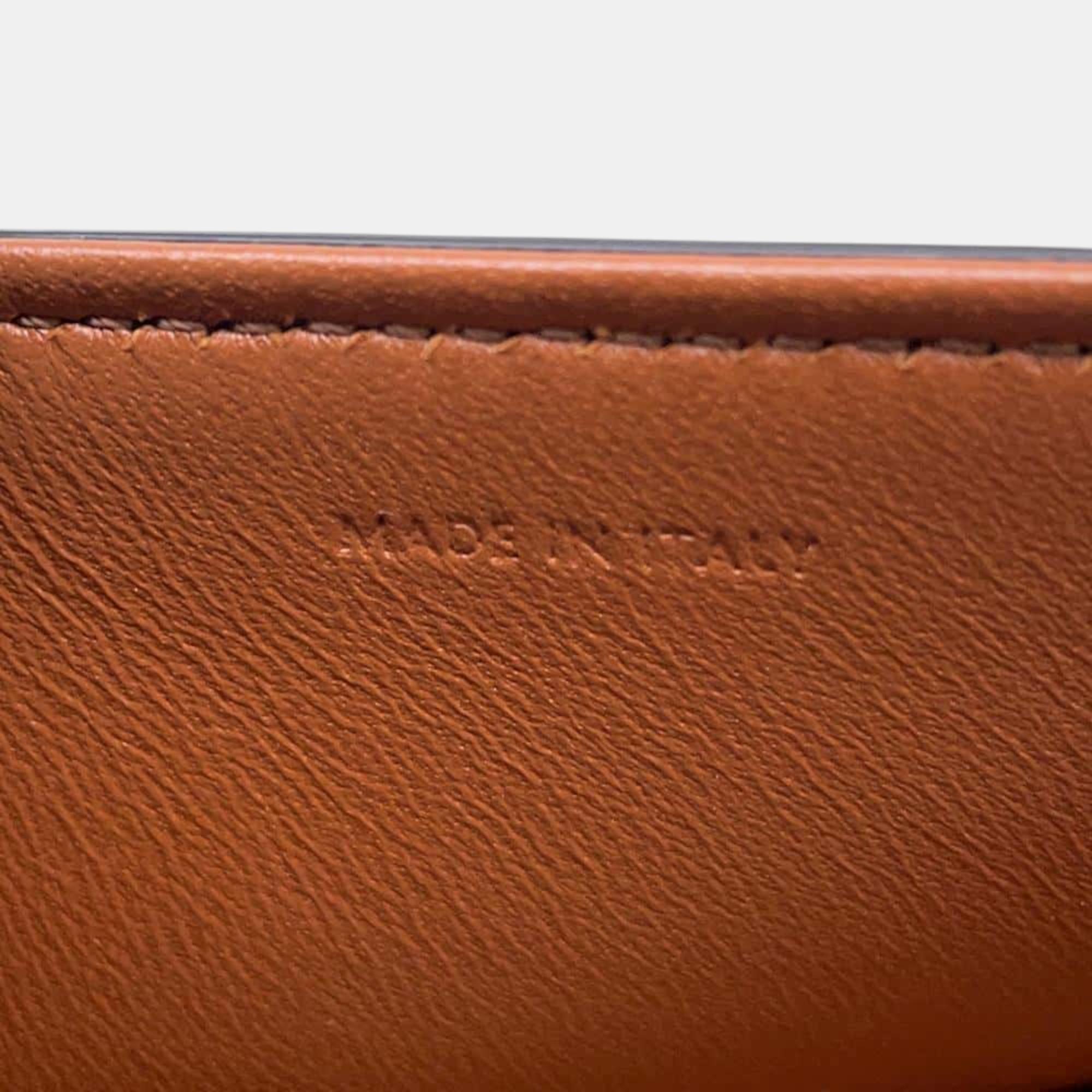 Celine Beige Brown Raffia Leather Classic Triomphe Shoulder Bag 