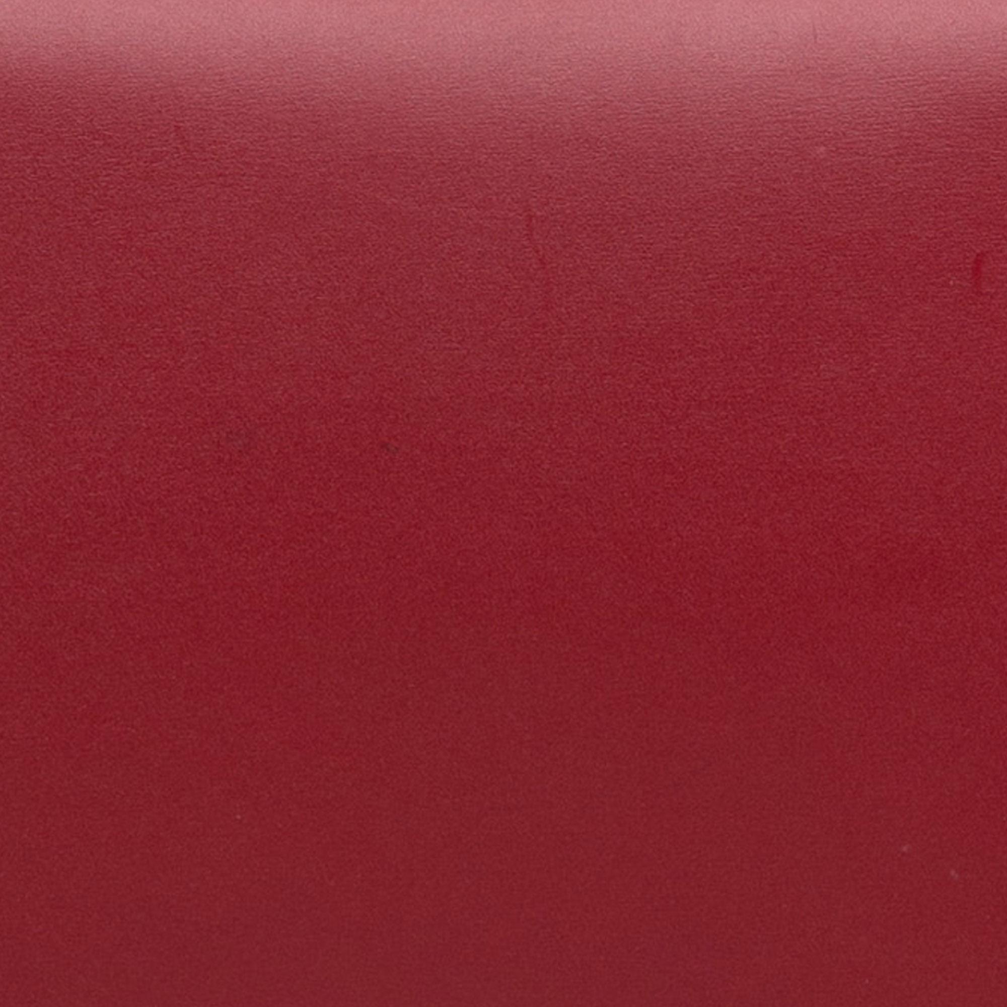 Celine Red Medium Calfskin Classic Box Bag 