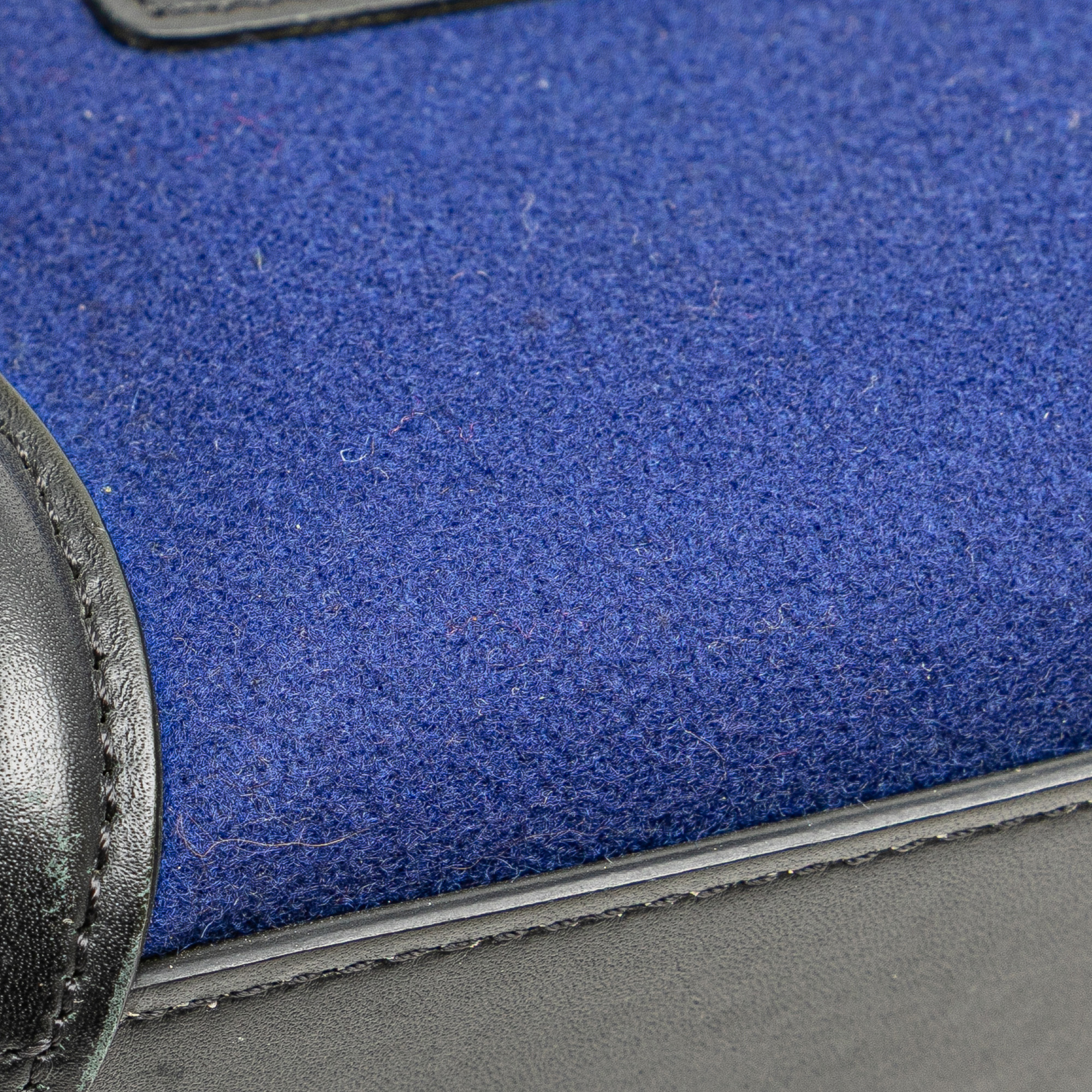Celine Blue Nano Tricolor Felt Luggage Tote 
